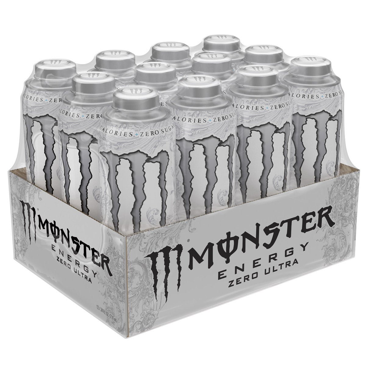 Monster Energy Zero Ultra, 24 fl oz, 12-Count - Image 1