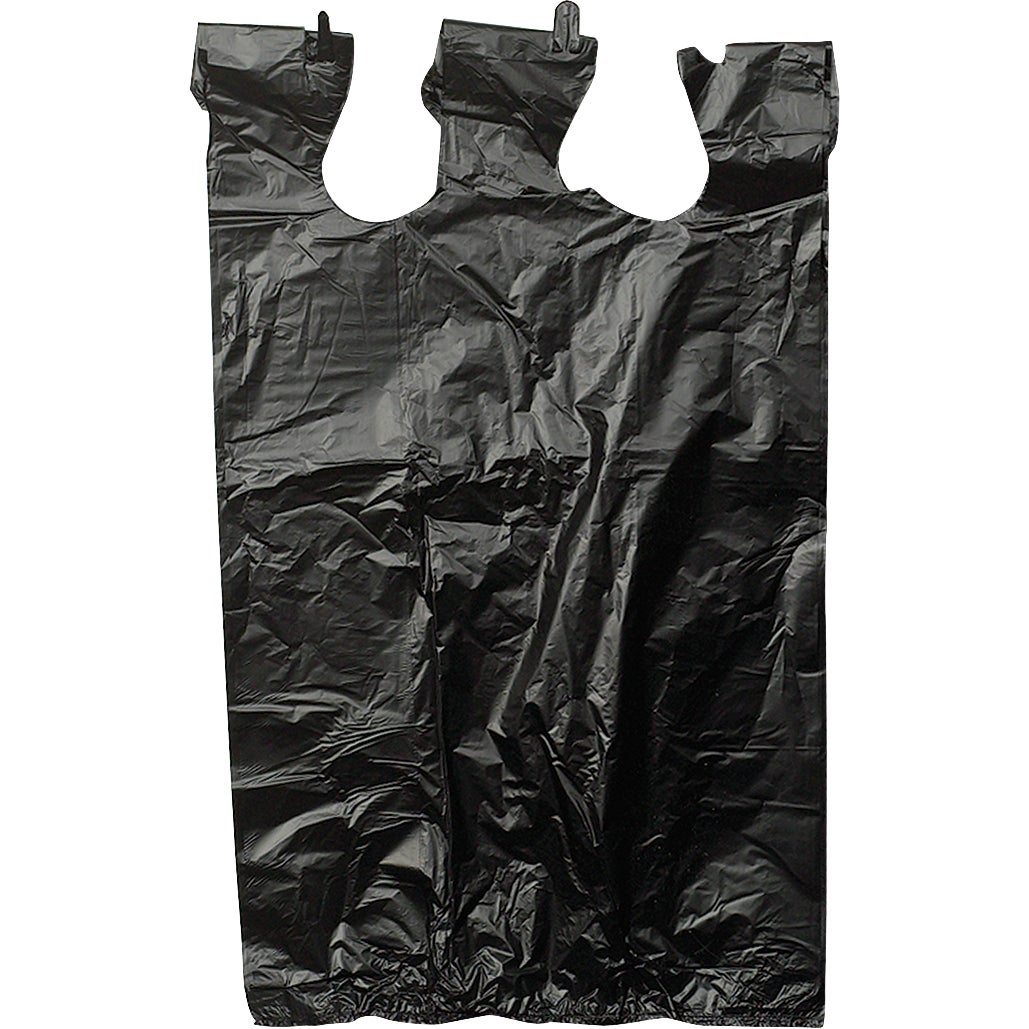 Duro Plas-T-Sak Medium Black Carry-Out Bags, 1000 ct