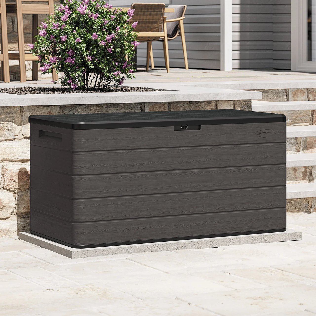 Suncast 170 Gallon Resin Deck Box - Image 1