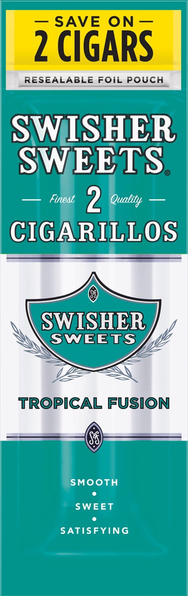 Swisher Sweets Cigarillos Tropical Fusion Save On 2, 30/2-Count Pouches - Image 1