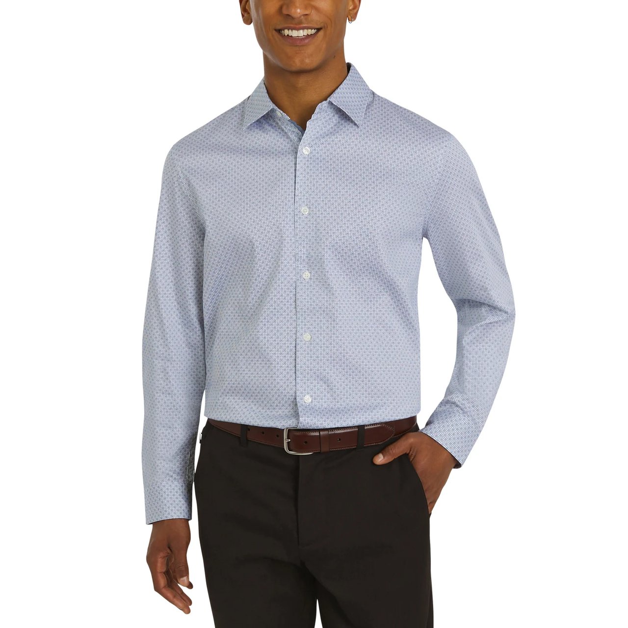 DKNY Men's Woven Button-Up Shirt - Image 1