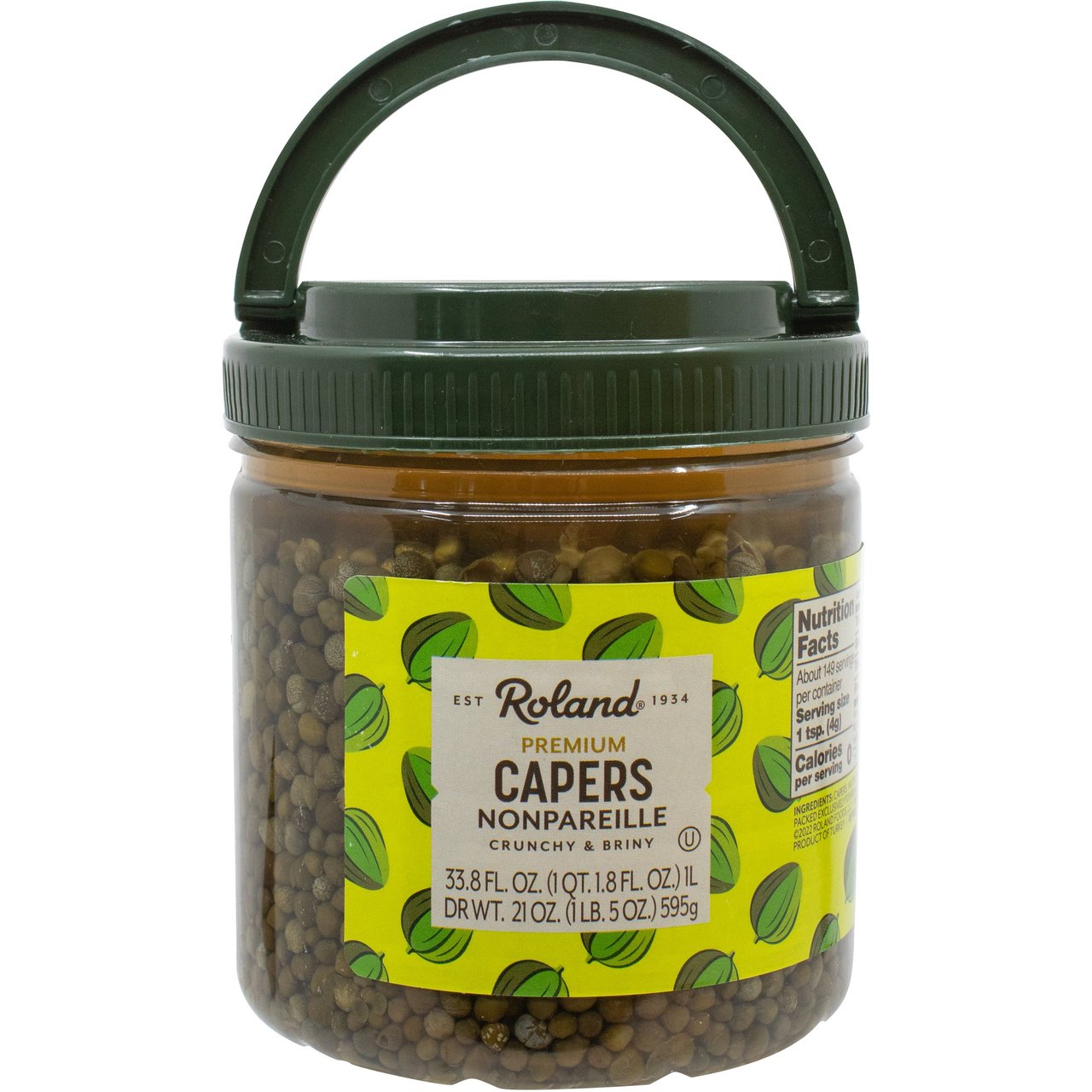 Roland Premium Nonpareille Capers 33.8 oz