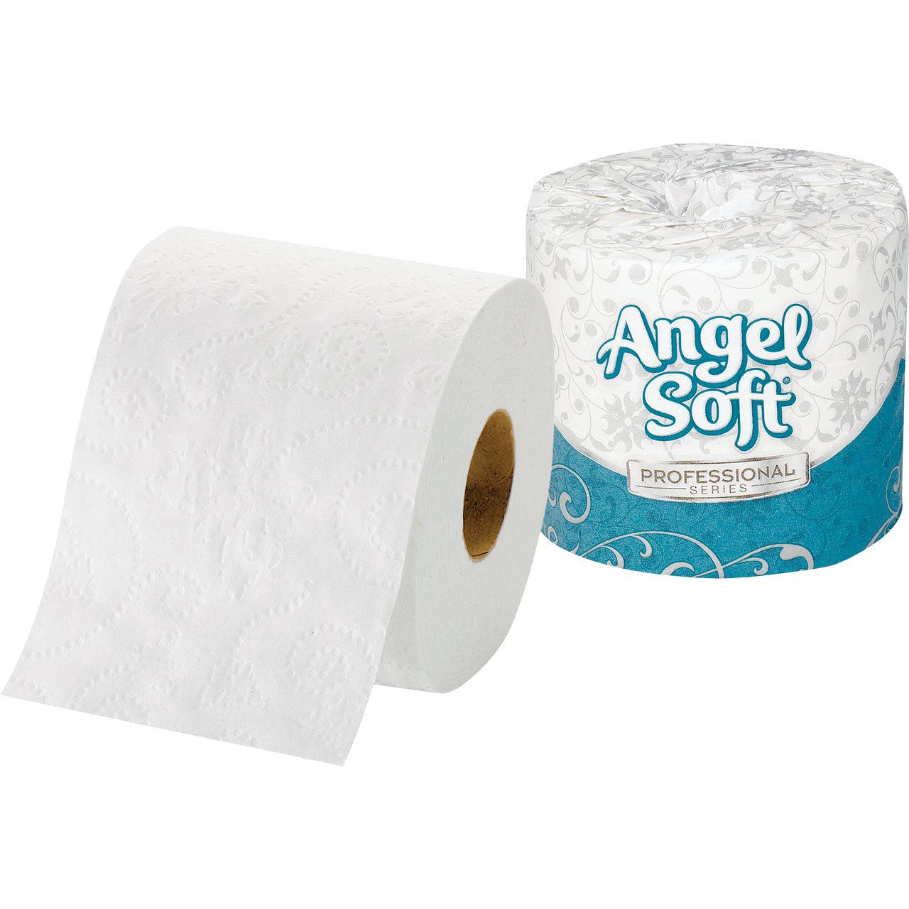 Angel Soft Professional Series Premium 2-Ply Embossed Toilet Paper, 80 Rolls - Image 1