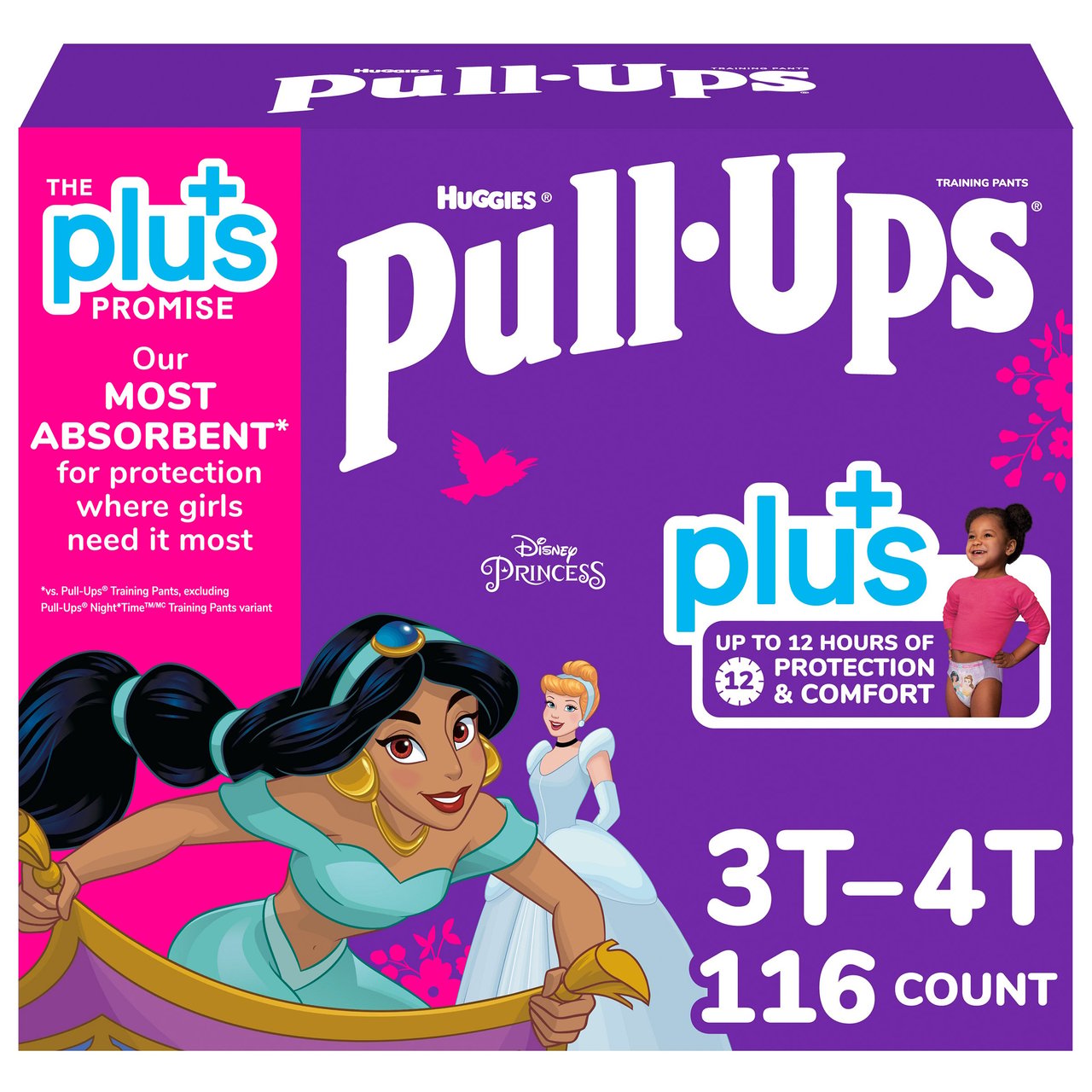 Huggies Plus Boys/Girls Pull-Ups Training Pants 3T-4T - Image 1