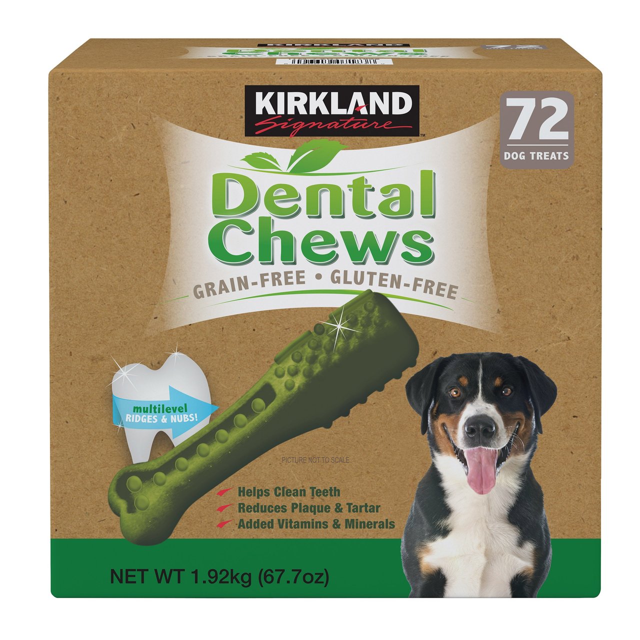 Kirkland Signature Grain Free Dental Chew Dog Treat, 72 ct - Image 1