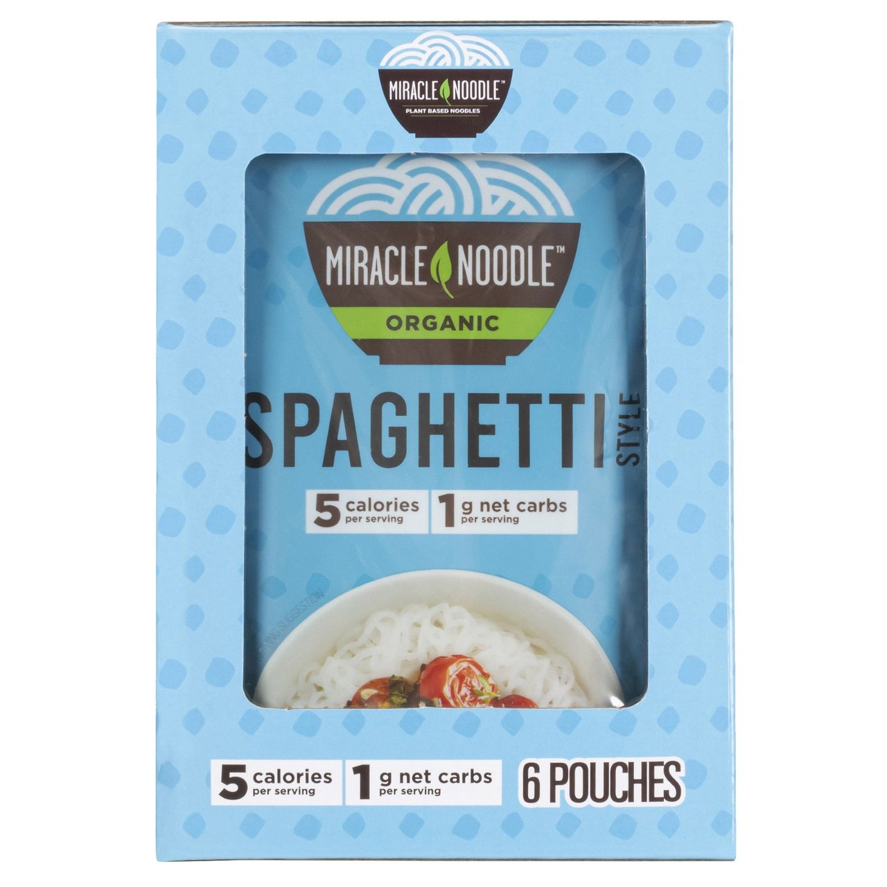 Organic Miracle Noodle Plant Based Noodle Spaghetti Style 6/7 oz - Image 1