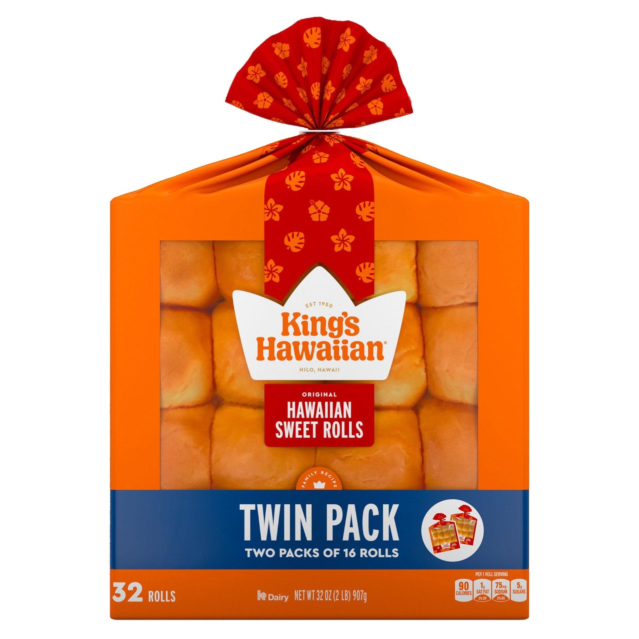 King's Hawaiian Hawaiian Sweet Rolls 2/16 CT - Image 1