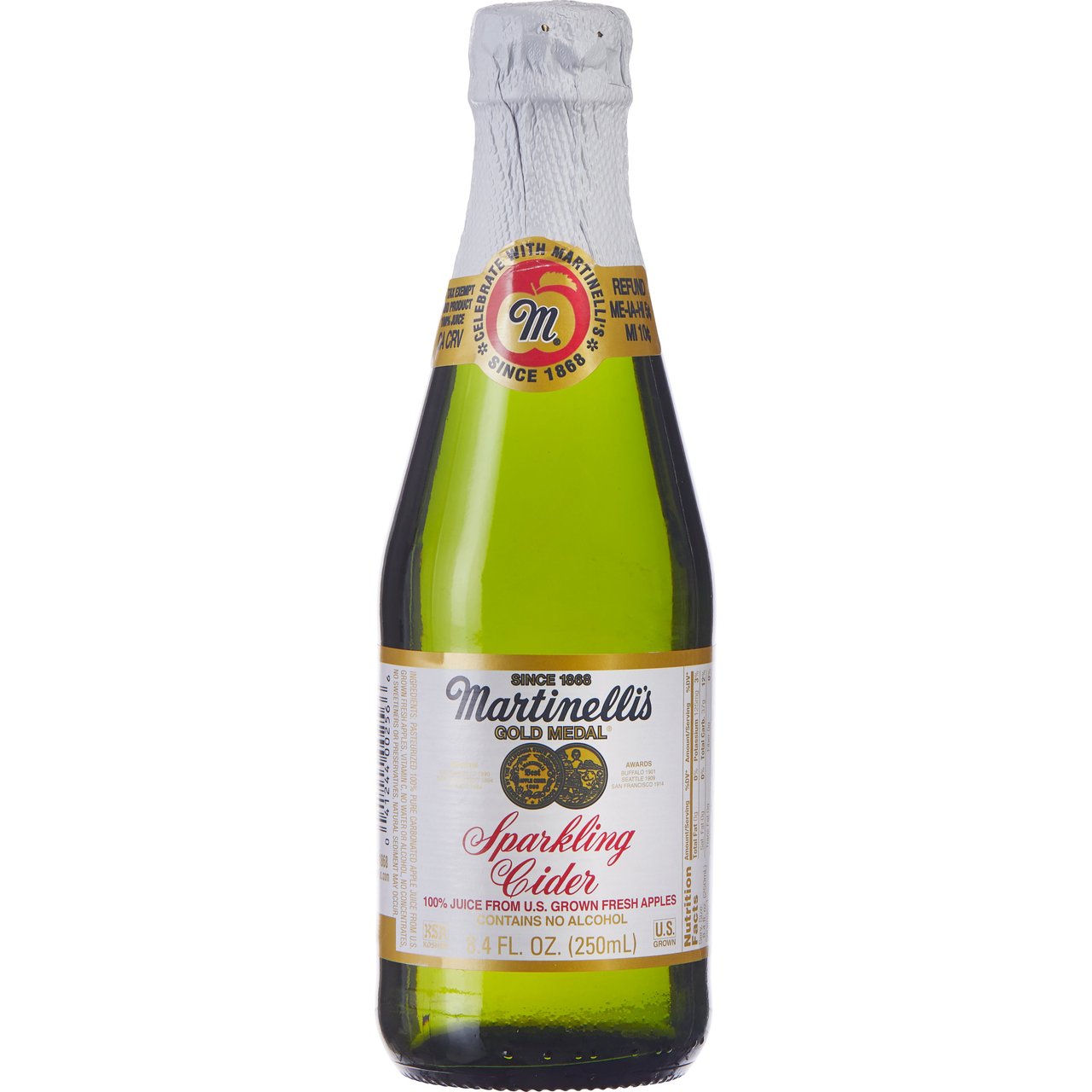 Martinelli's Sparkling Cider, 12/8.4 oz - Image 1