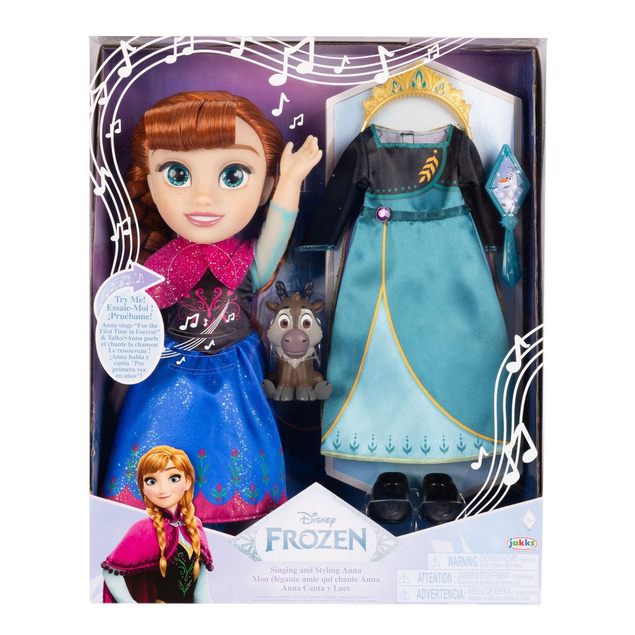 Disney Princess Singing & Styling Doll - Anna - Image 1
