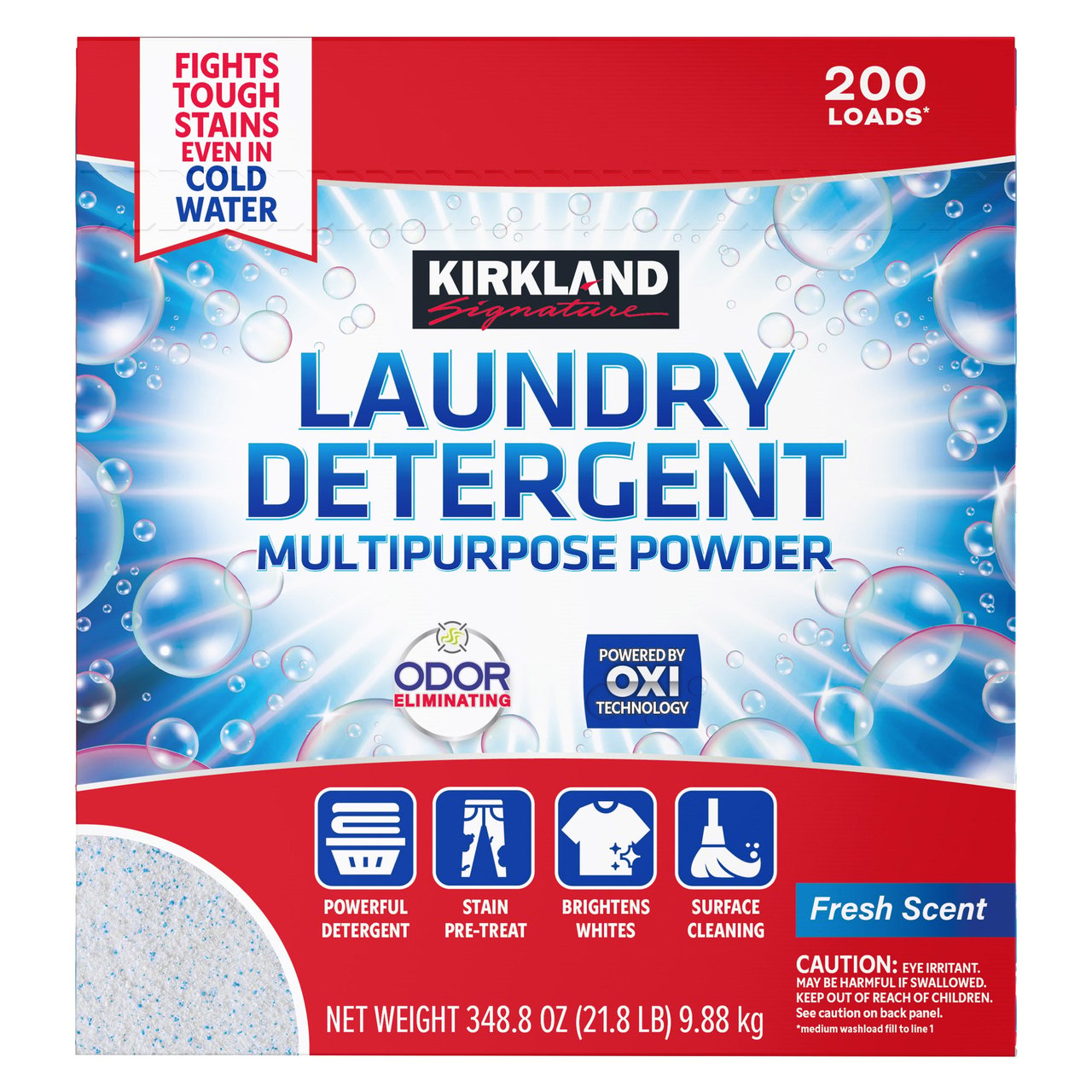 Kirkland Signature OXI Laundry Detergent, 200 Loads, 21.8 lb - Image 1