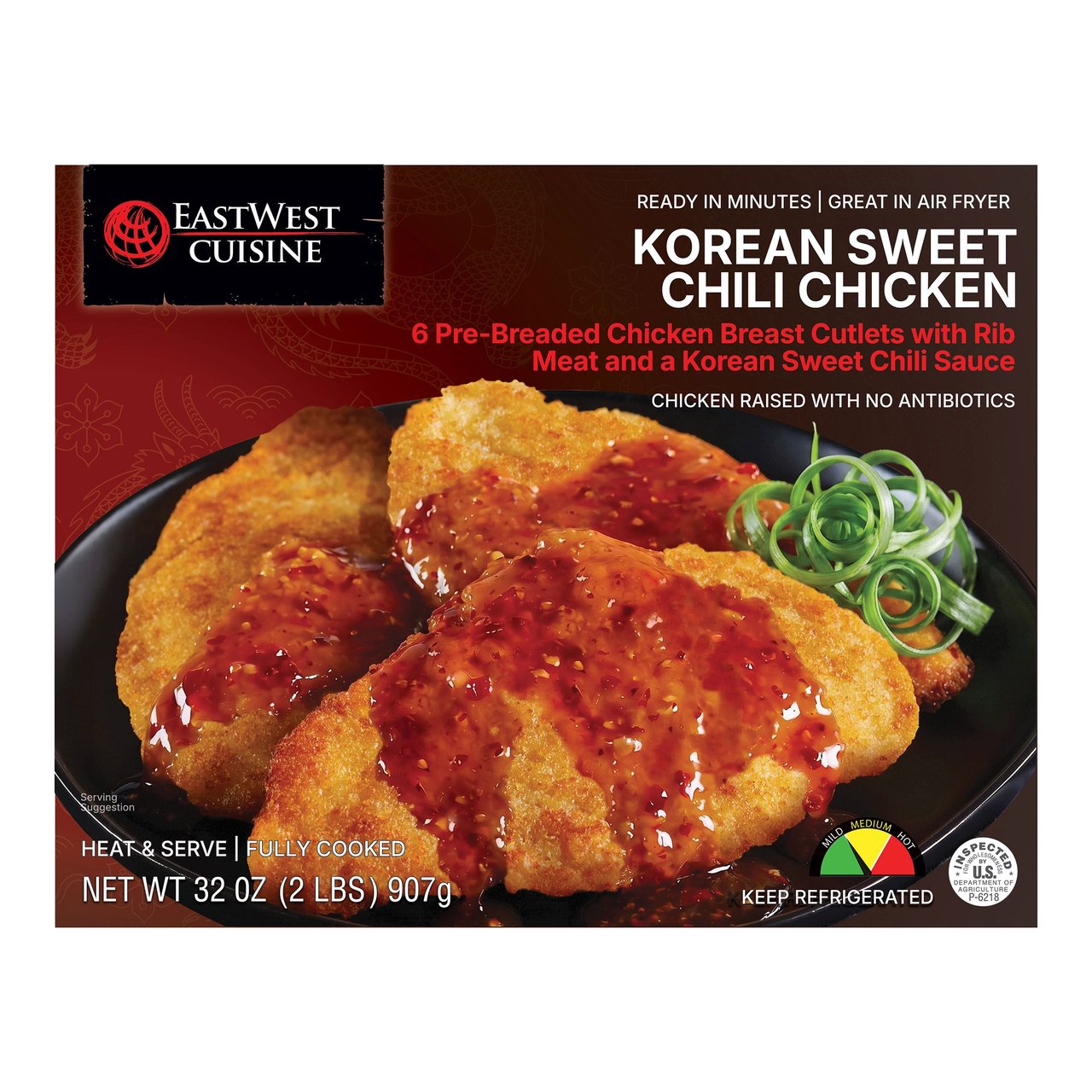 EastWest Cuisine Korean Sweet Chili Chicken, 6 Cutlets, 32 oz - Image 1