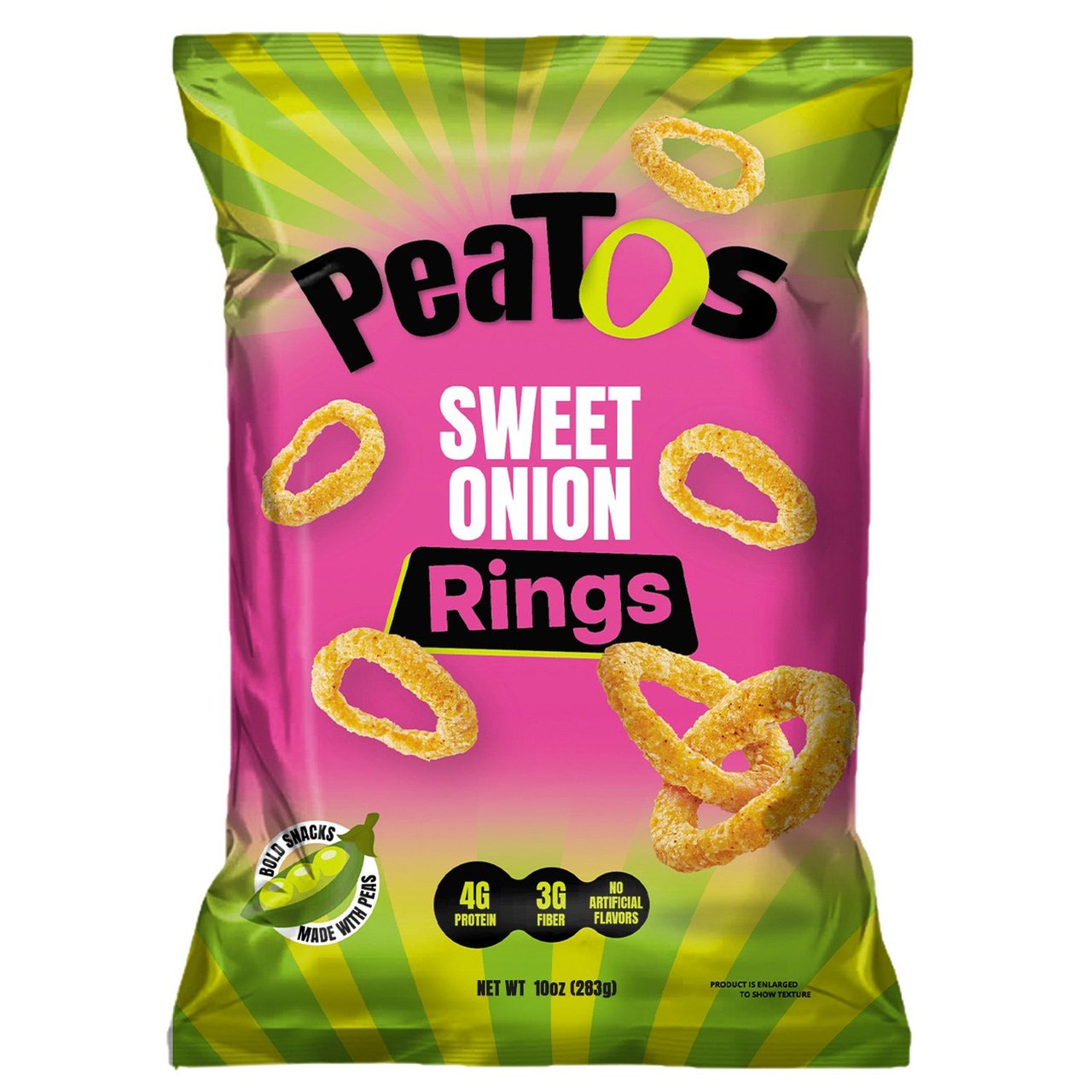 PeaTos Sweet Onion Ring 10 oz Bag - Image 1