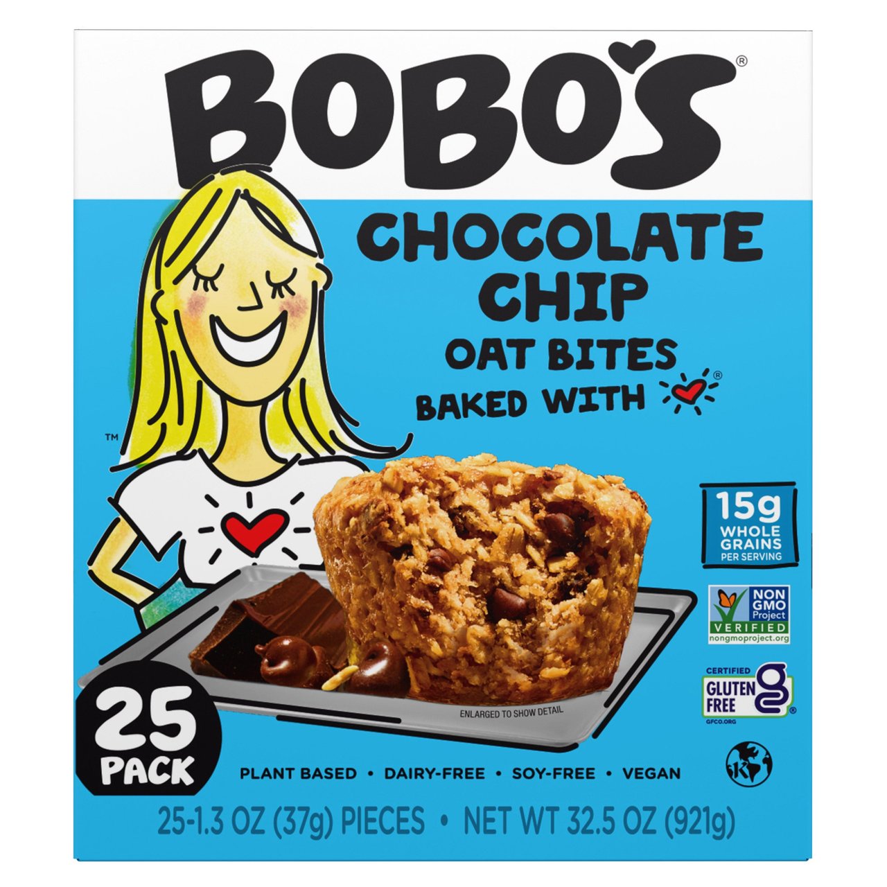 Bobo's Chocolate Chip Oat Bites, 25 Pack, 1.3 oz Each - Image 1