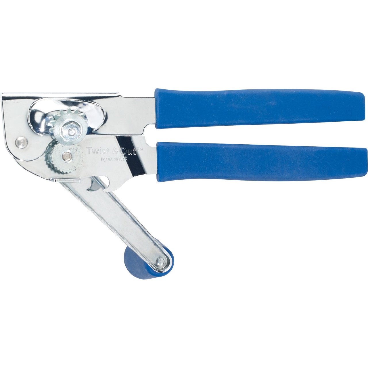 Winco 8-3/4" Portable Can Opener with Soft Grip Crank Handle - Image 1