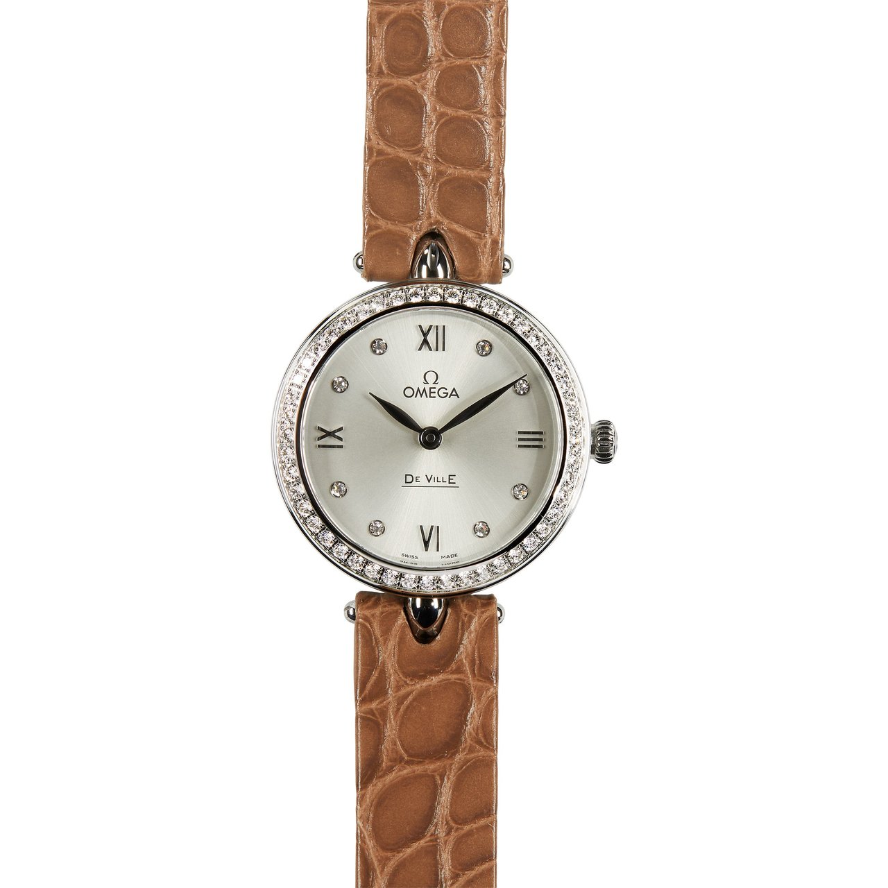 Omega De Ville Prestige Dewdrop Stainless Steel Ladies Quartz Watch - Image 1
