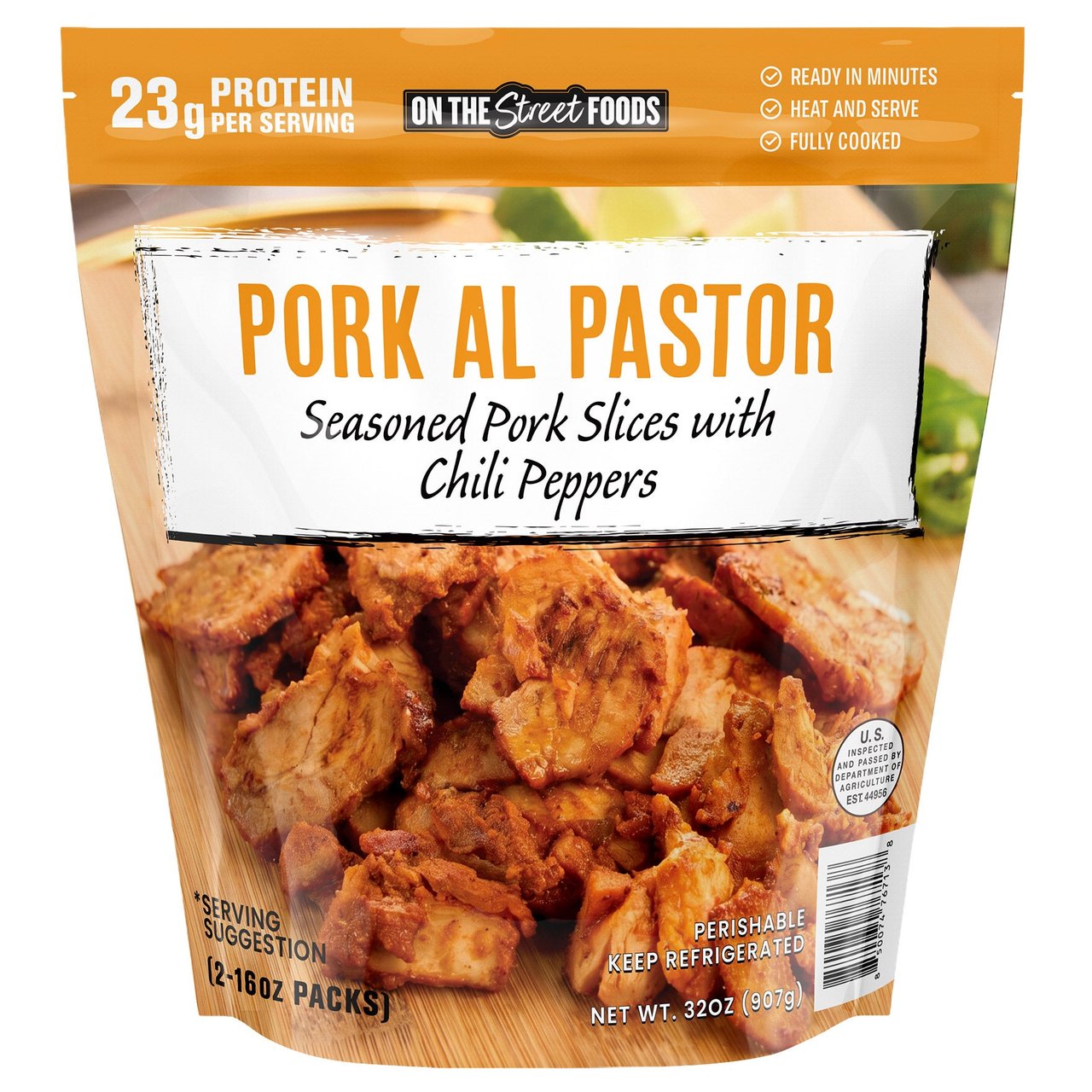 ON THE STREET FOODS PORK AL PASTOR 32 OZ - Image 1