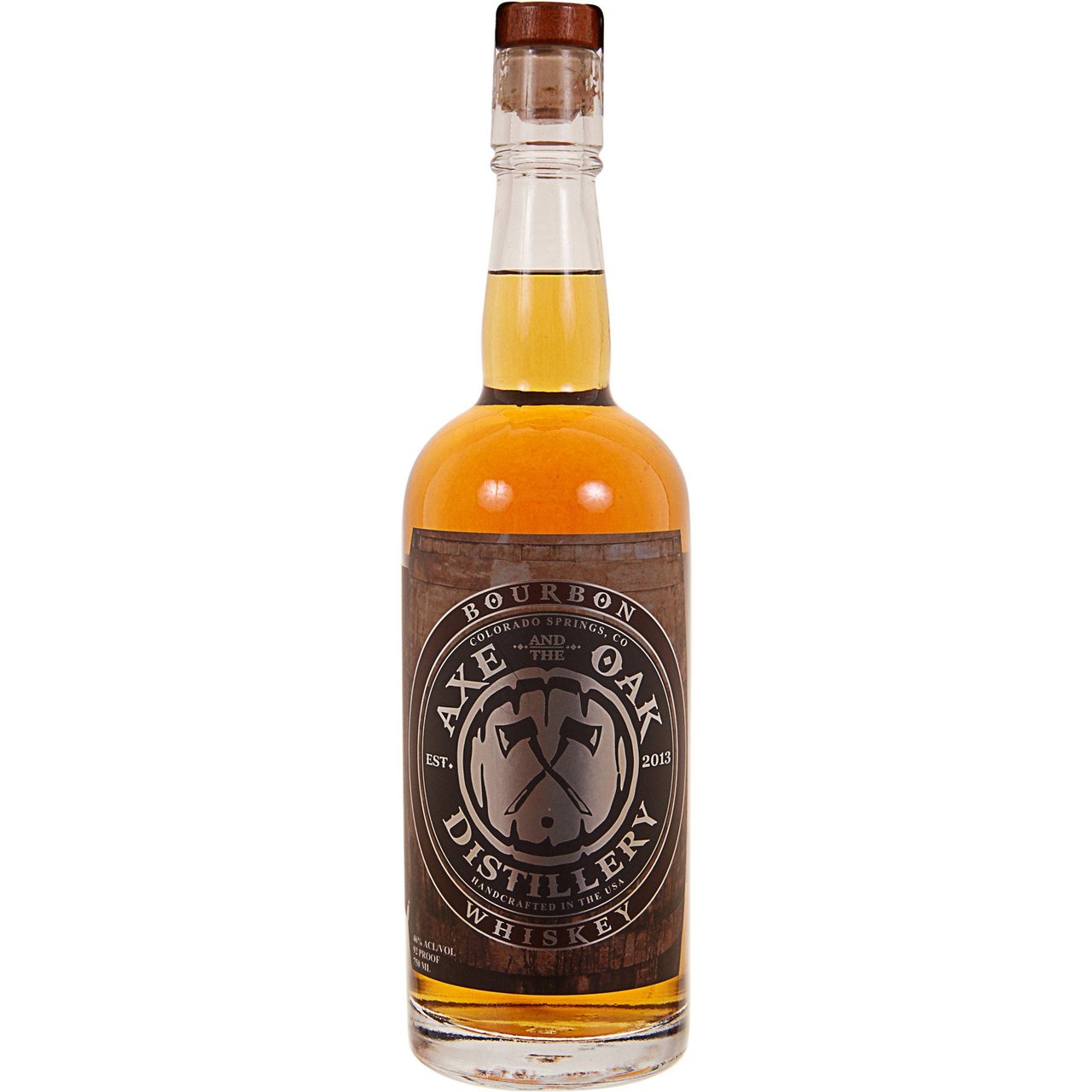 Axe and the Oak Dist. Bourbon Whiskey Colorado Springs 750ml
