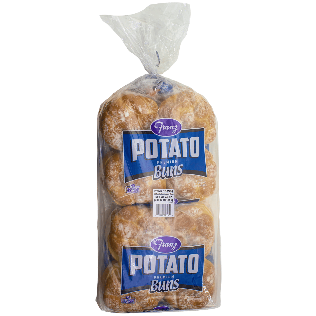 Franz Potato Hamburger Buns, 16 ct / 42 oz - Image 1
