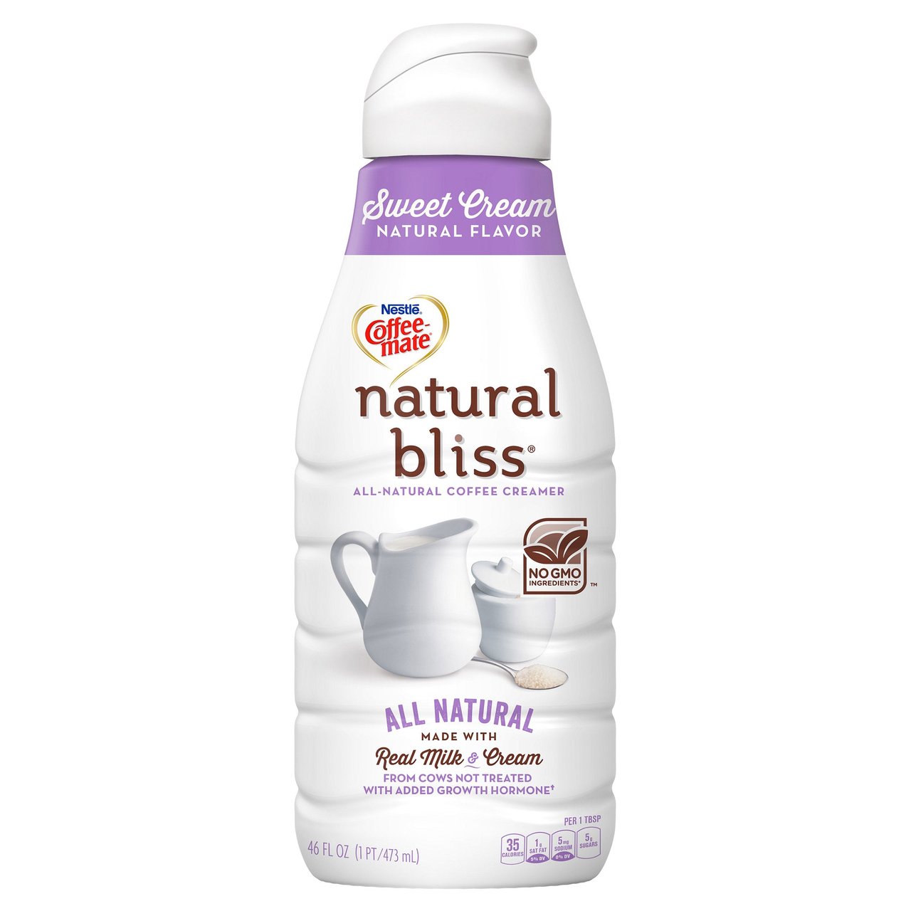 Coffee-Mate Natural Bliss Sweet Cream Liquid Coffee Creamer, 46 fl