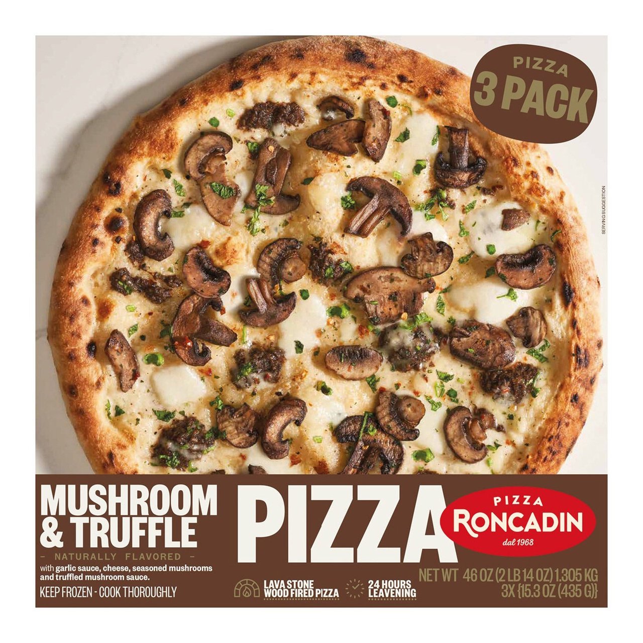 Roncadin Mushroom Truffle Pizza 3/15.2 oz - Image 1