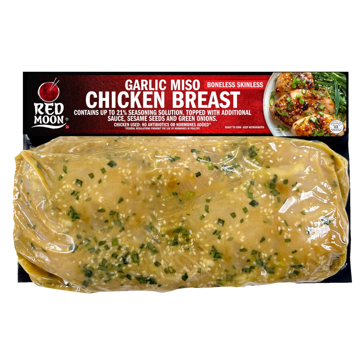Red Moon Garlic Miso Chicken Breast (Price Per Pound) - Image 1