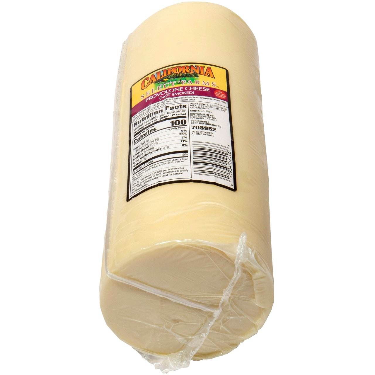 California Select Farm Provolone Cheese per lb (Avg 6 lb) - Image 1