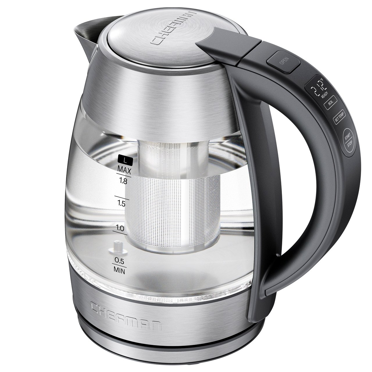 CHEFMAN CUSTOM TEMP DIGITAL KETTLE 1.8L - Image 1