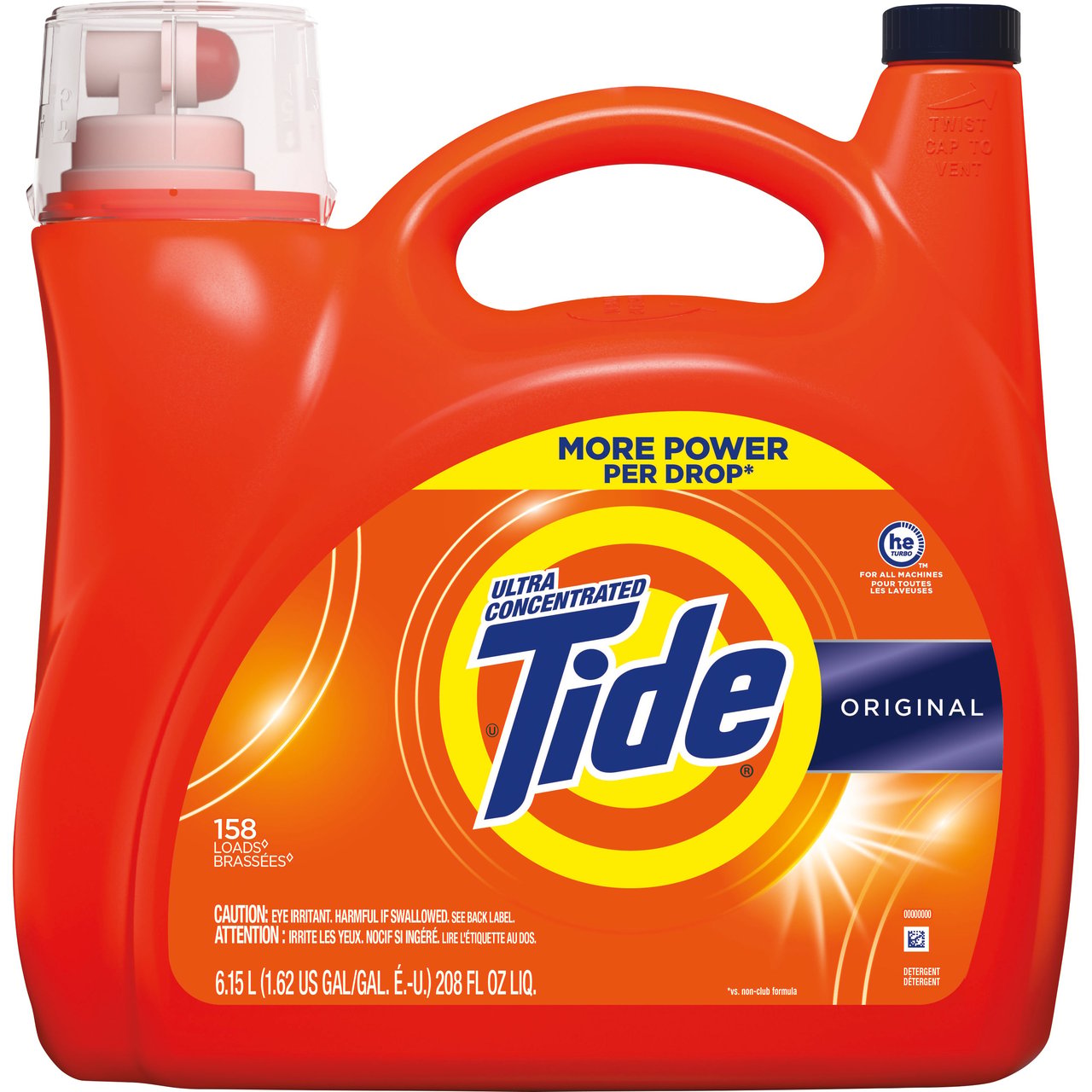 Tide HE Original Liquid Detergent 158 Loads / 208 Ounces - Image 1