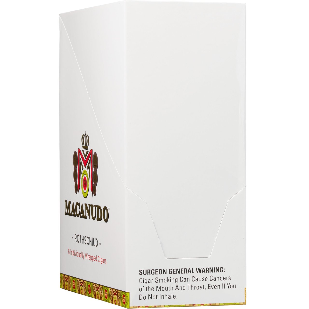 Macanudo Cafe Rothschild Robusto Cigars 6 CT with Humidity Packs - Image 1