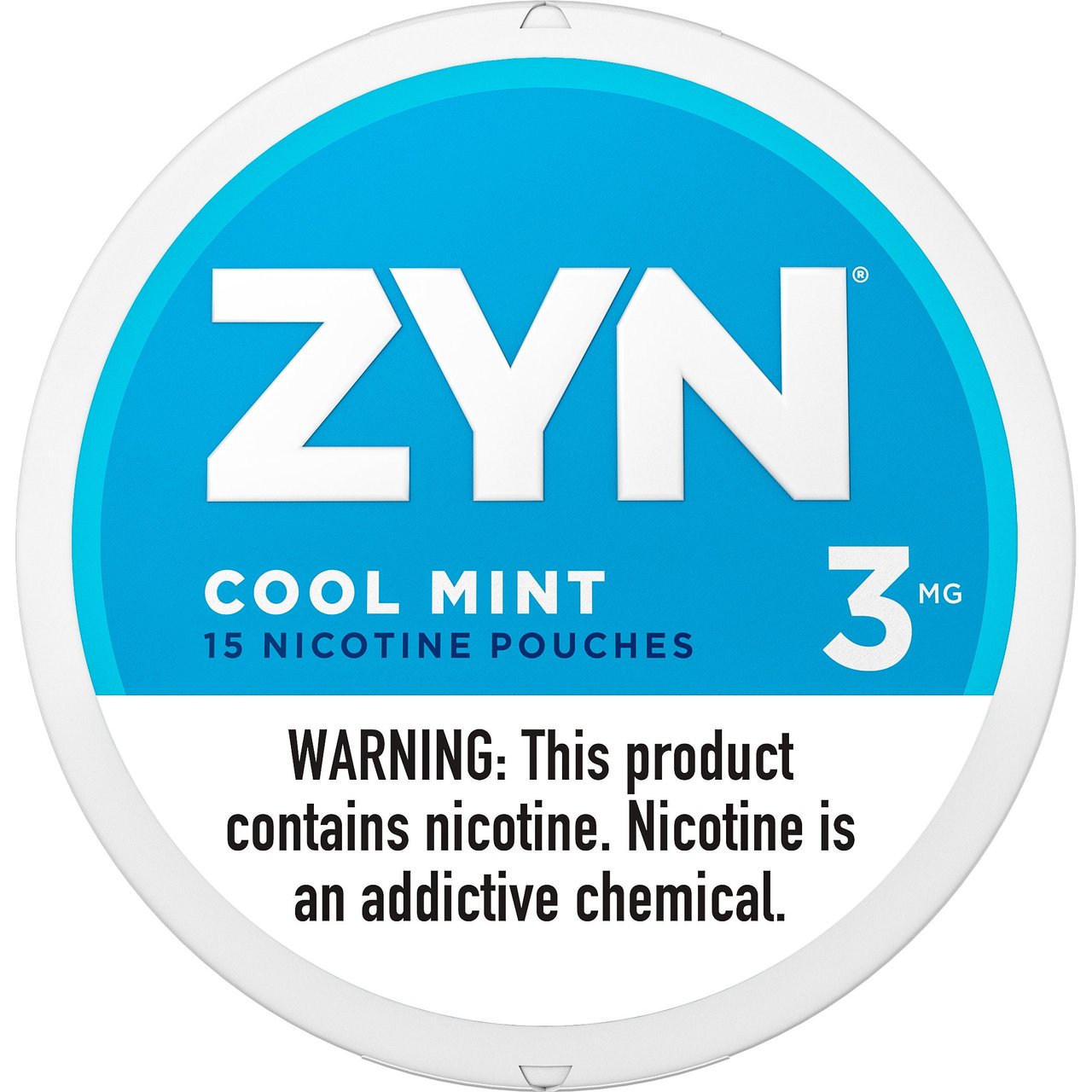 ZYN Cool Mint Nicotine Pouches 3mg, 5 Cans - Image 1