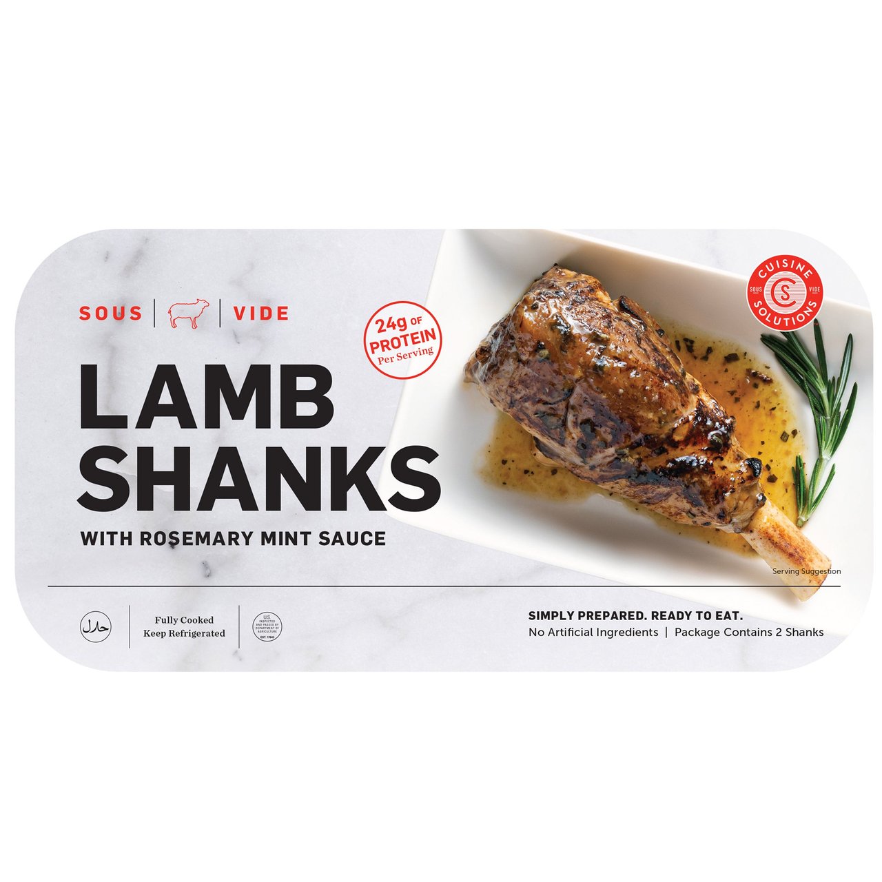 Cuisine Solutions Lamb Shank Per Lb - Image 1