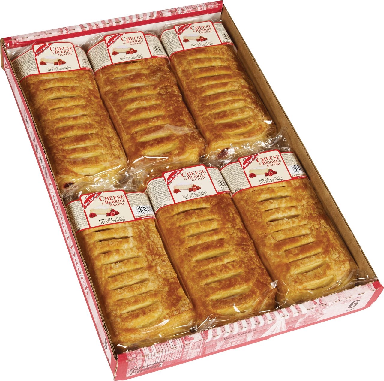 Bon Appetit Cheese & Berries Danish 6 CT