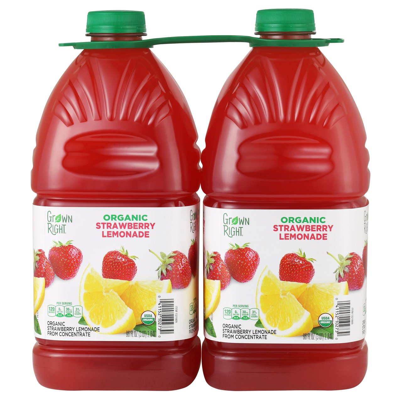 Grown Right Organic Strawberry Lemonade 2/96 oz