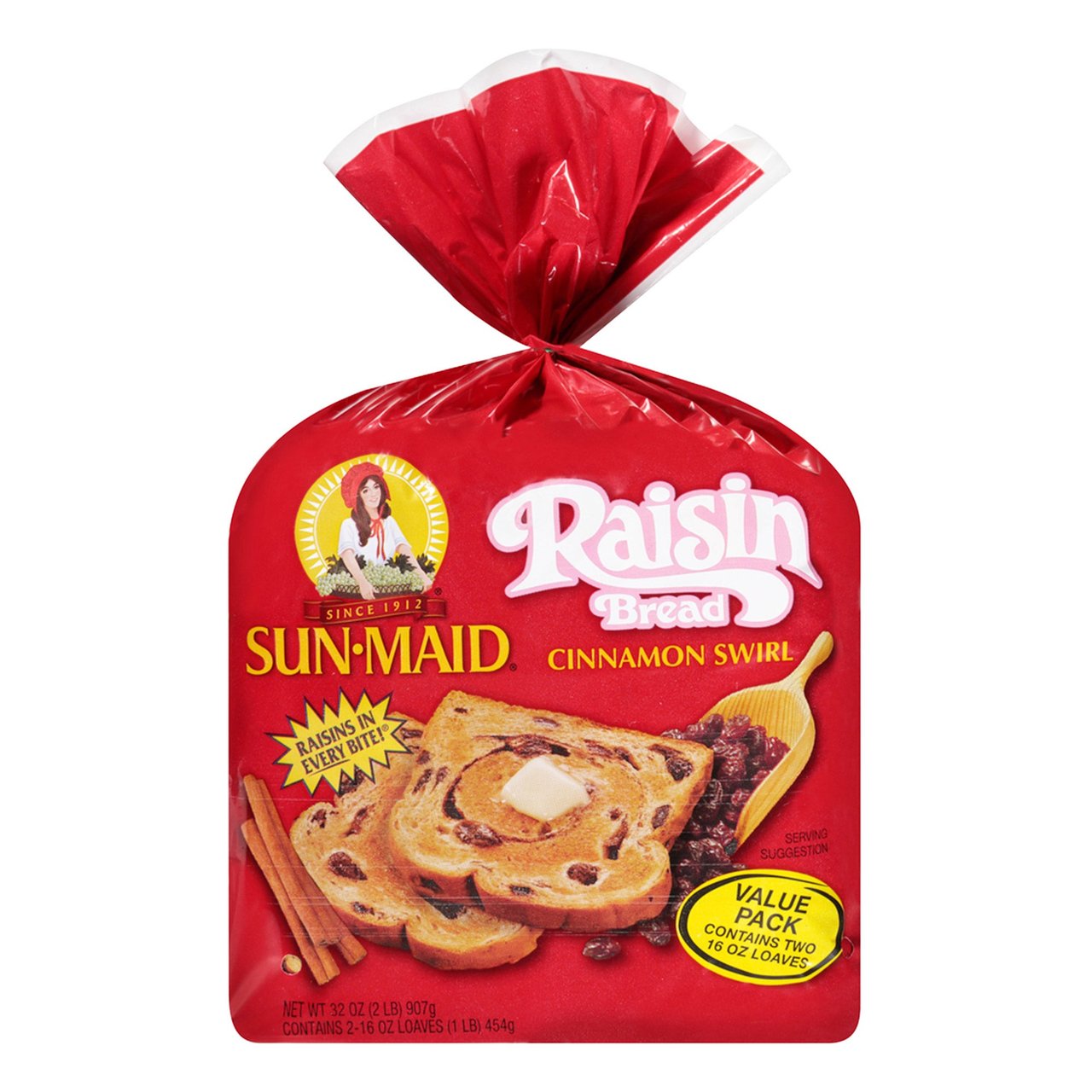 Sun-Maid Cinnamon Swirl Raisin Bread 2/16 oz - Image 1