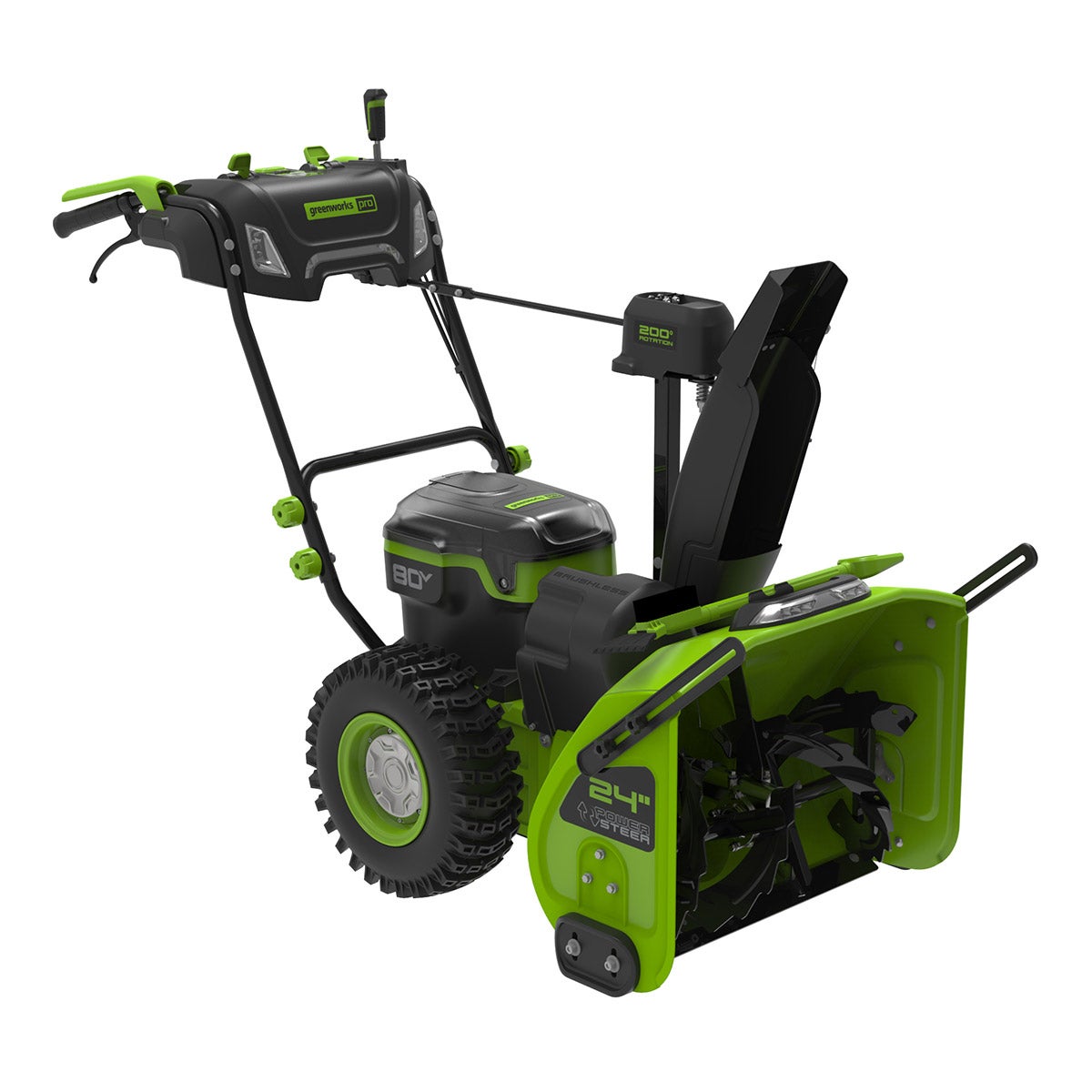 Greenworks 80V 24" Dual Stage Snow Blower - Image 1