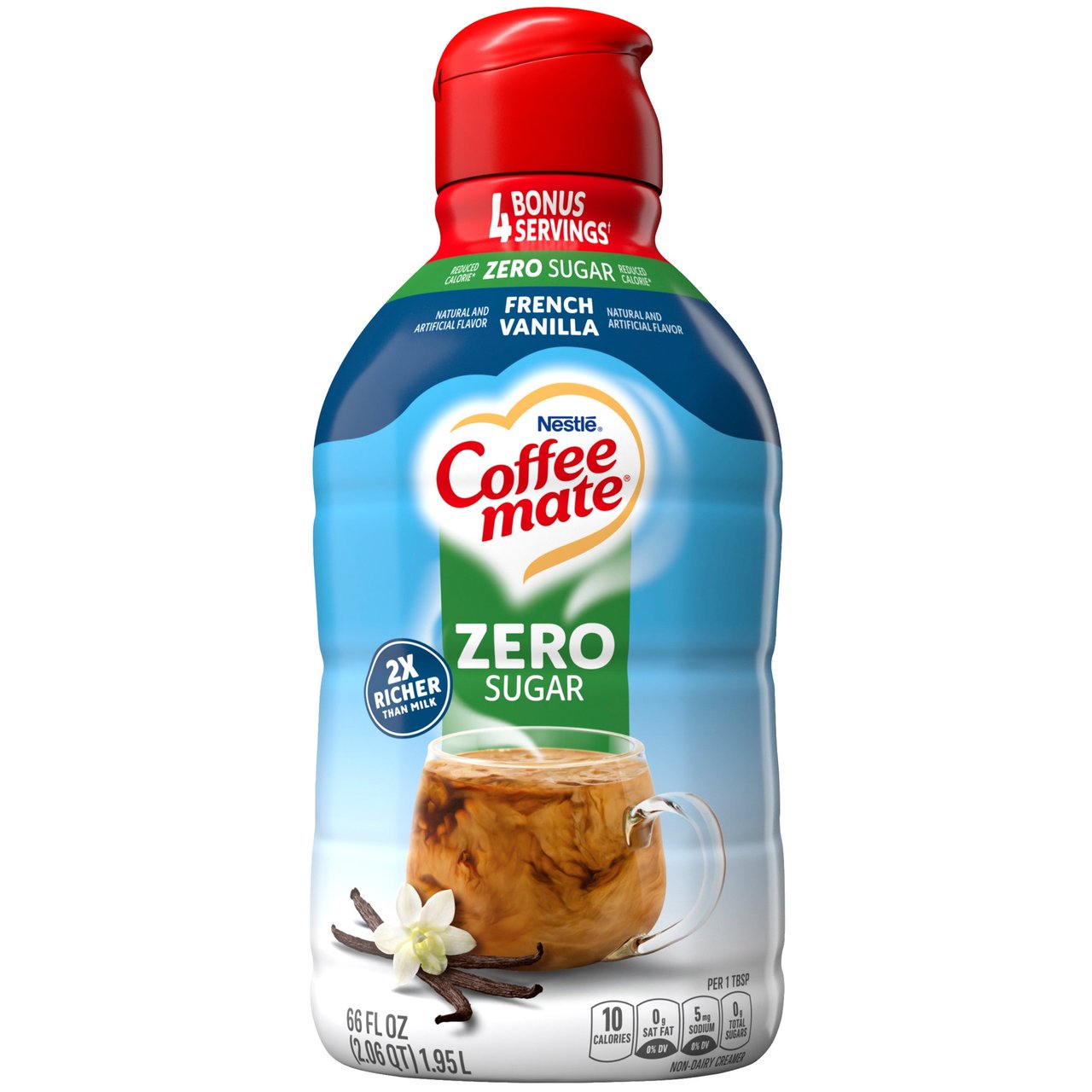 Coffee mate Zero Sugar French Vanilla Creamer 66 fl oz - Image 1