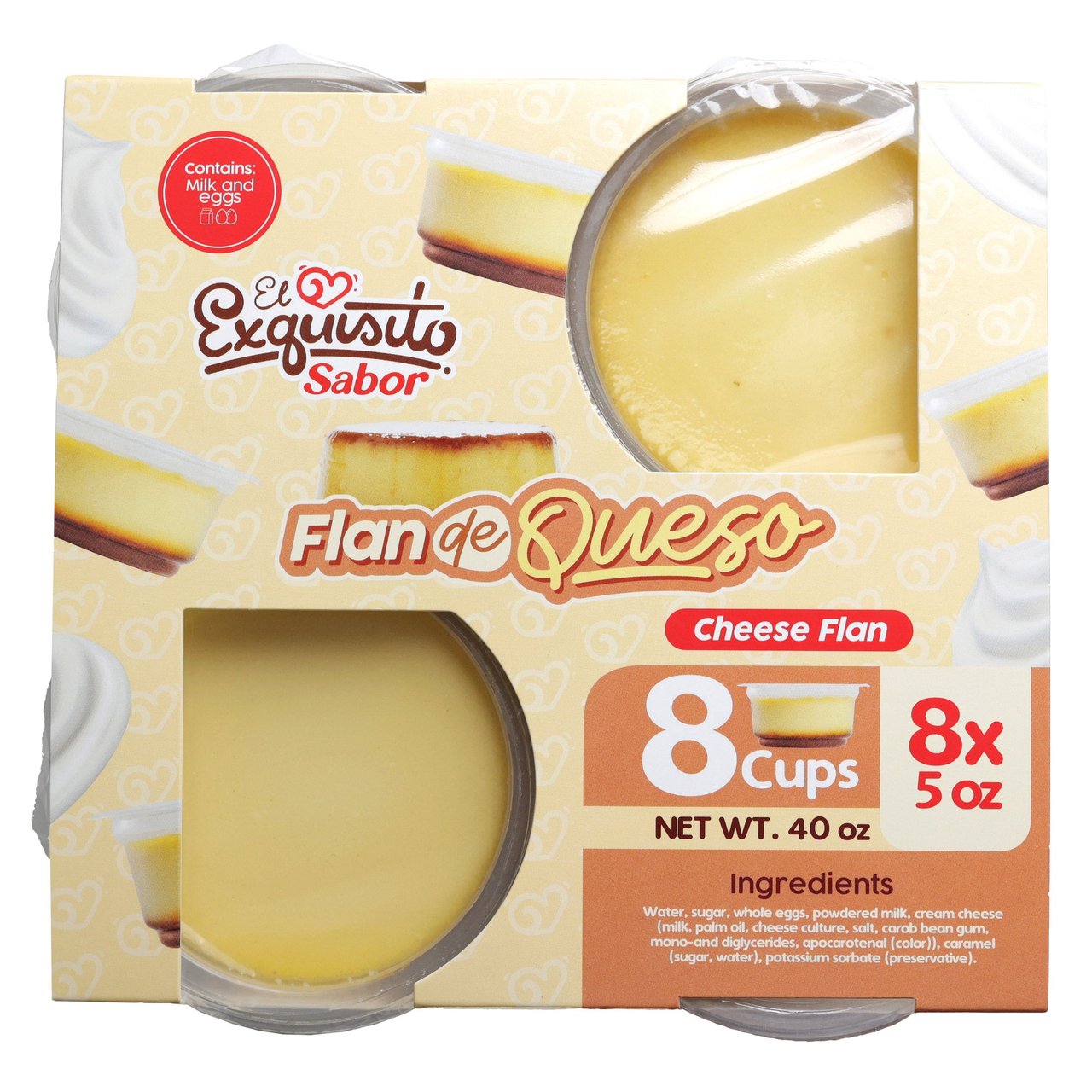 El Exquisito Sabor Cheese Flan 8/5 oz - Image 1