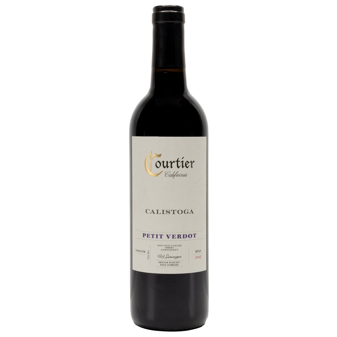 Courtier Calistoga Petit Verdot California 750ml - Image 1