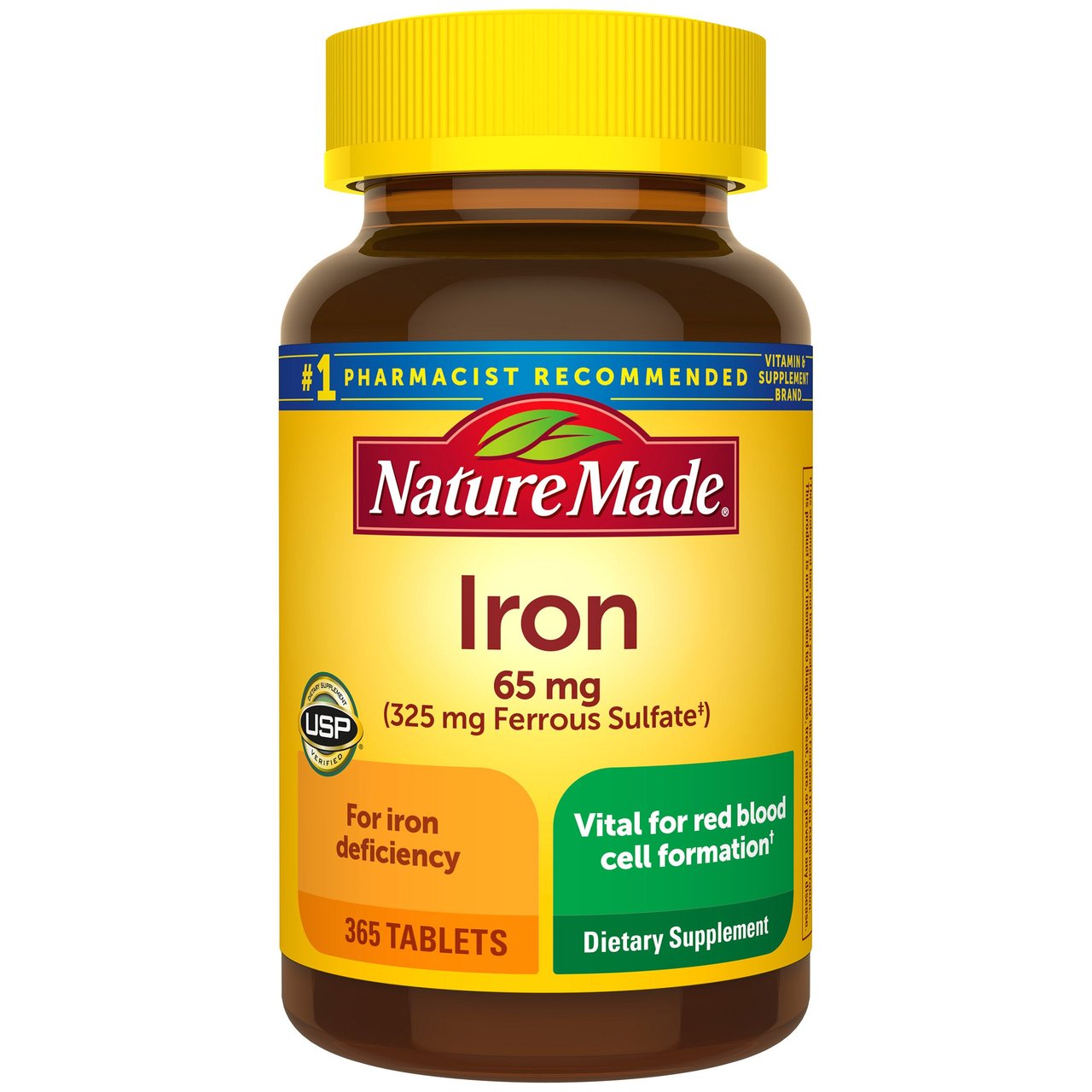 Nature Made Iron 65mg, 365 Count - Image 1