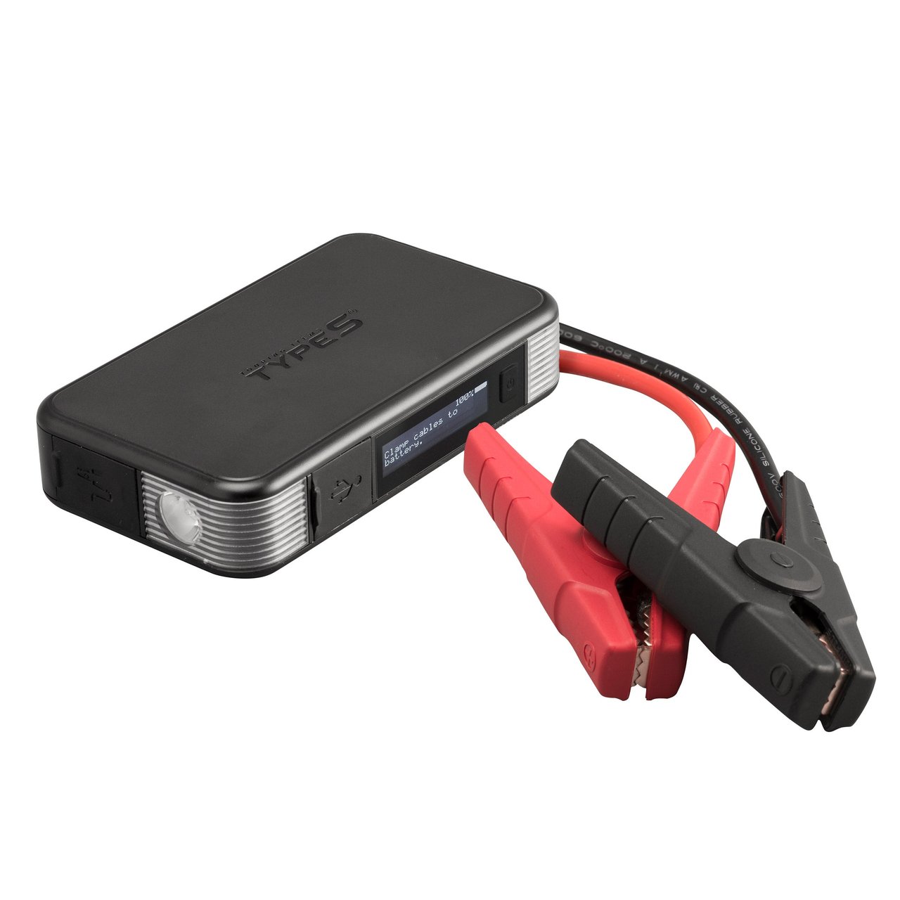 Type S 8000mAh Power Bank Jump Starter with LCD Screen - Image 1