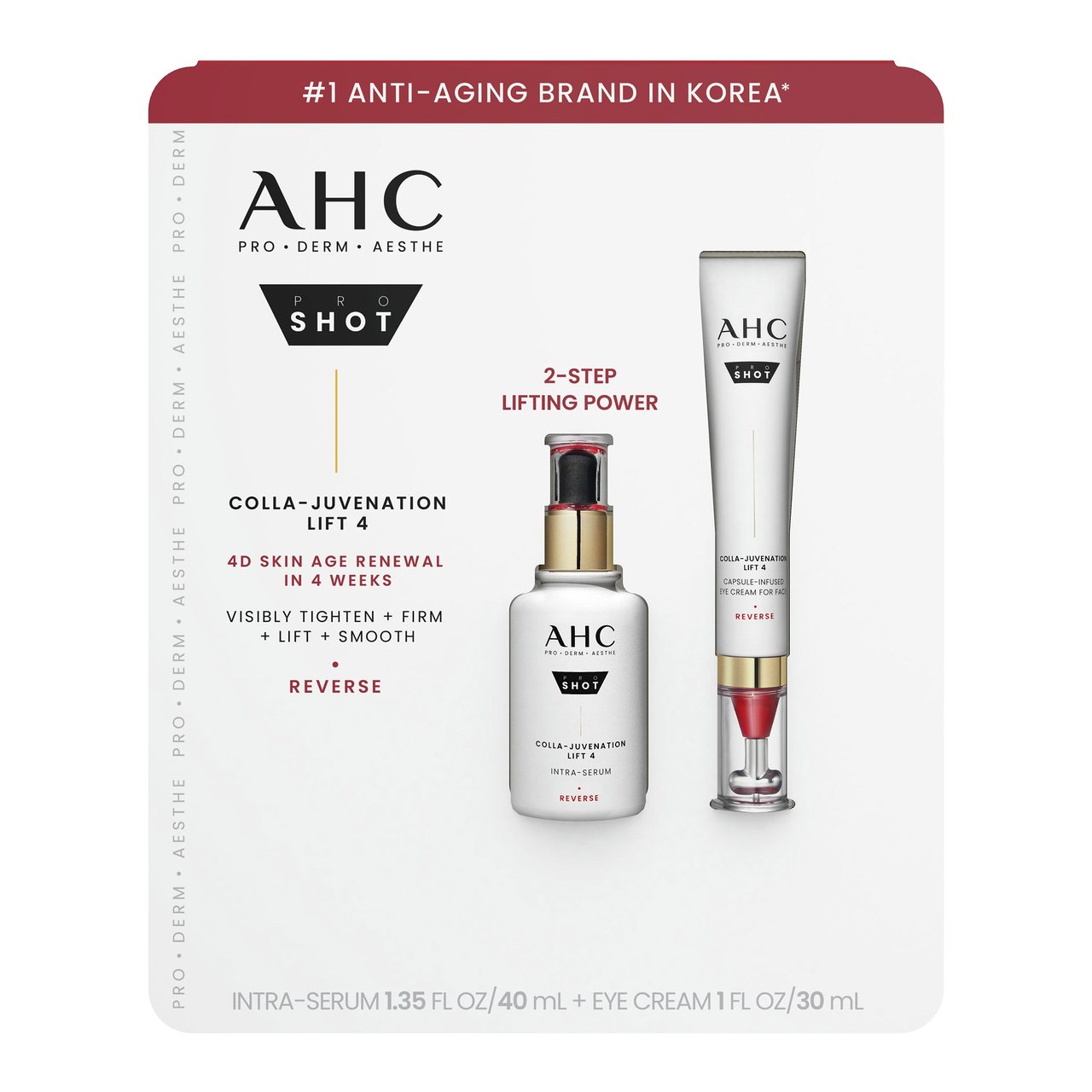 AHC Pro Shot Colla-Juvenation Serum + Eye Cream - Image 1