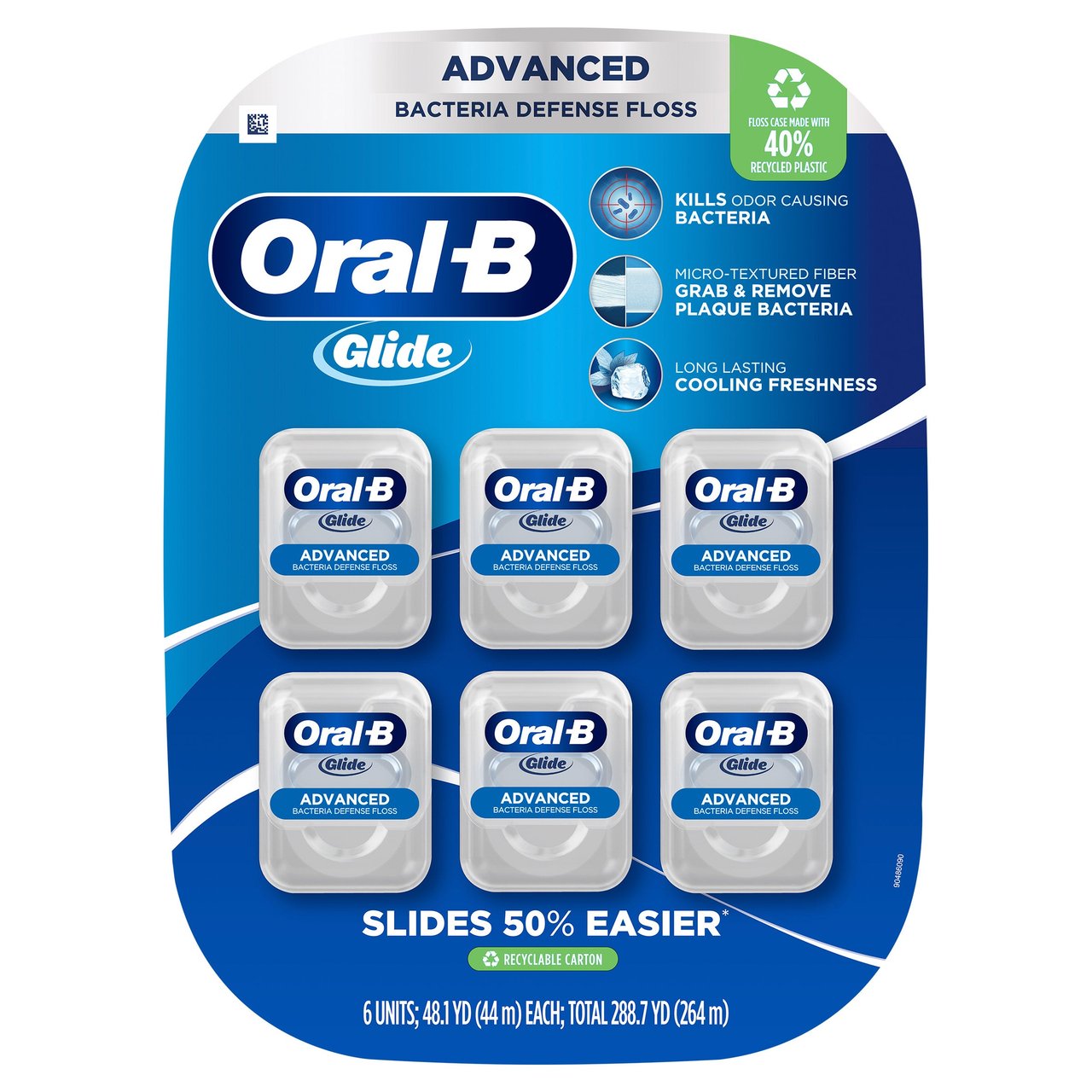 Oral-B Glide Advanced Multi-Protection Floss, 6-Pack - Image 1