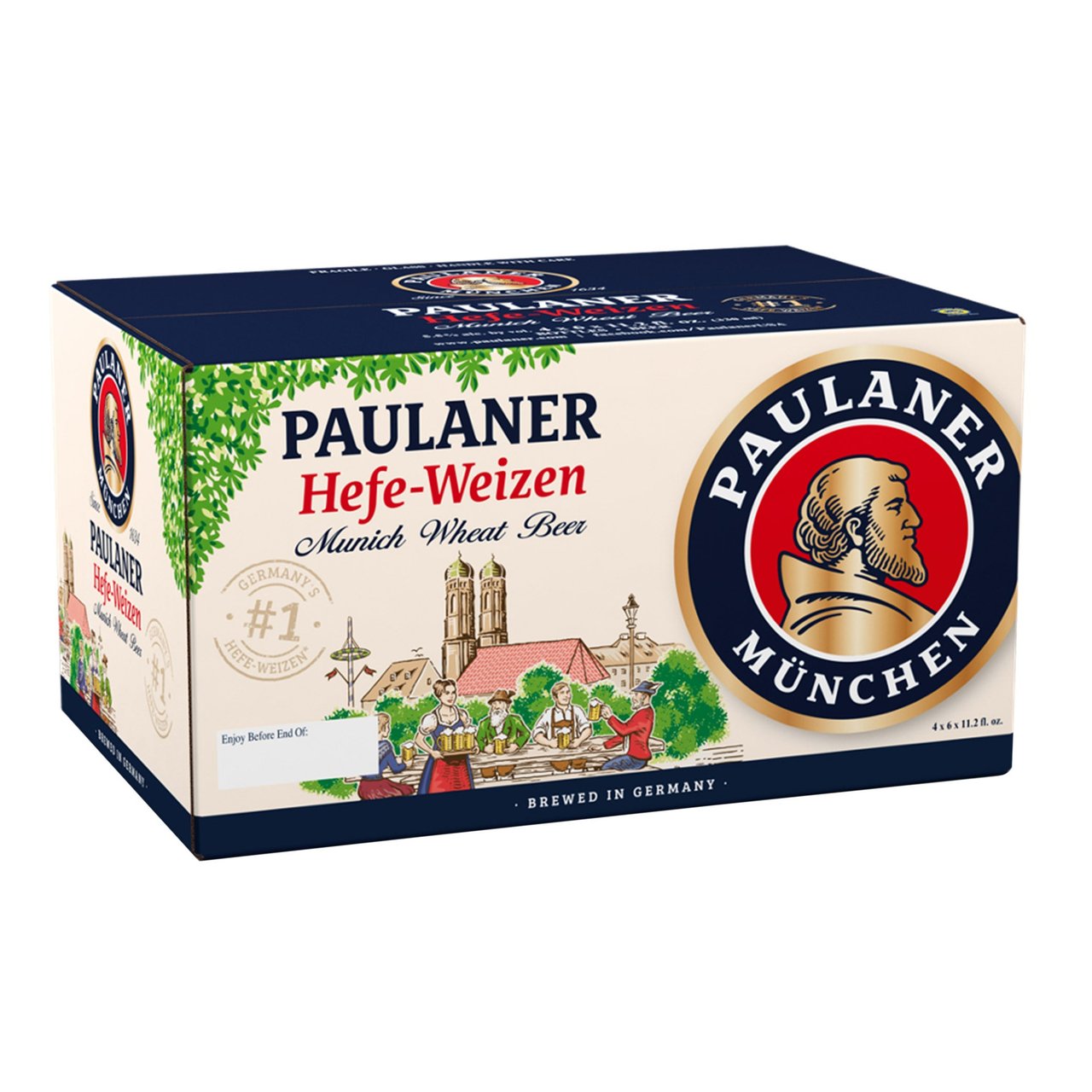 Paulaner Hefe-Weizen Natural Wheat Beer 24/11.2 oz Bottles