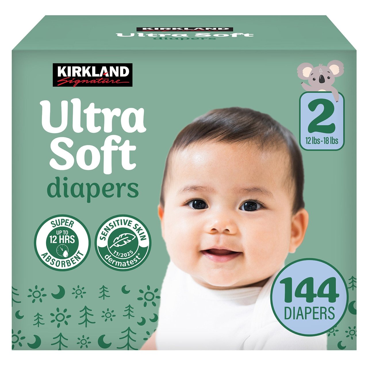 KIRKLAND SIGNATURE DIAPERS SIZE 2, 144CT - Image 1