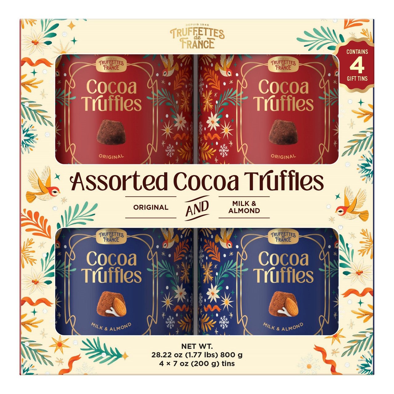 Truffettes de France Cocoa Truffles 4/7 oz - Image 1