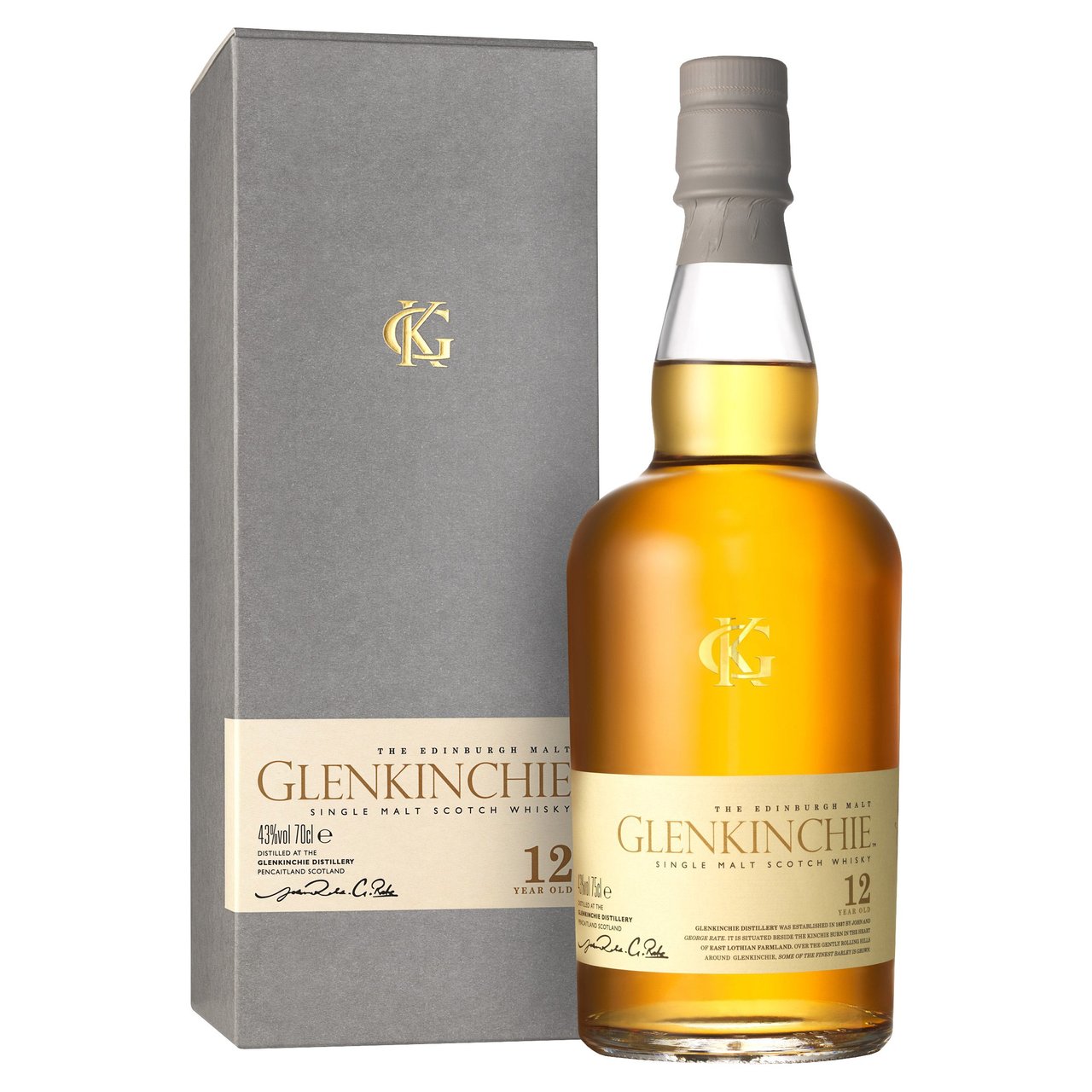 Glenkinchie 12 Year Old Single Malt Scotch Whisky Scotland 750ML