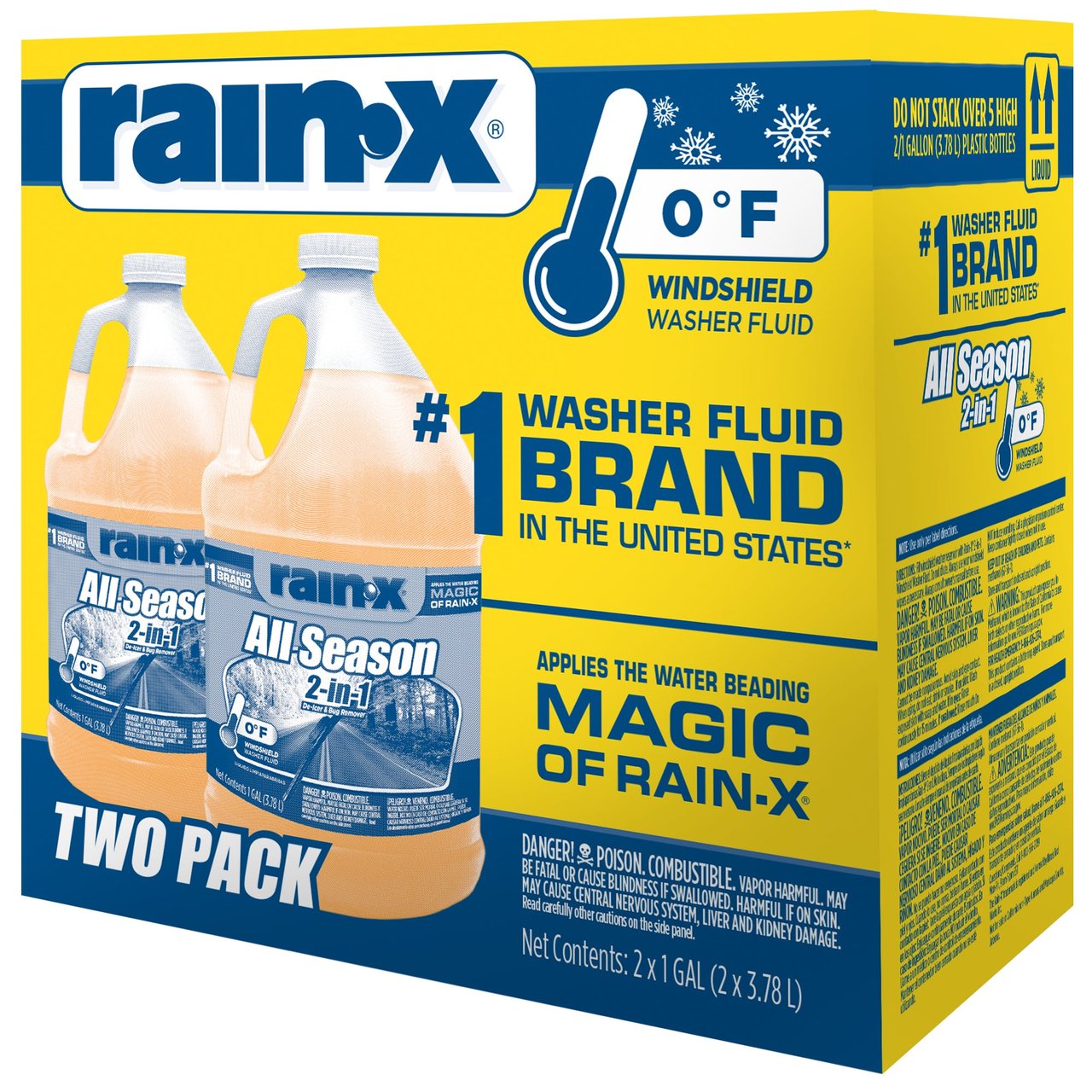 Rain-X 0°F Windshield Wash 2 / 1 Gallon - Image 1