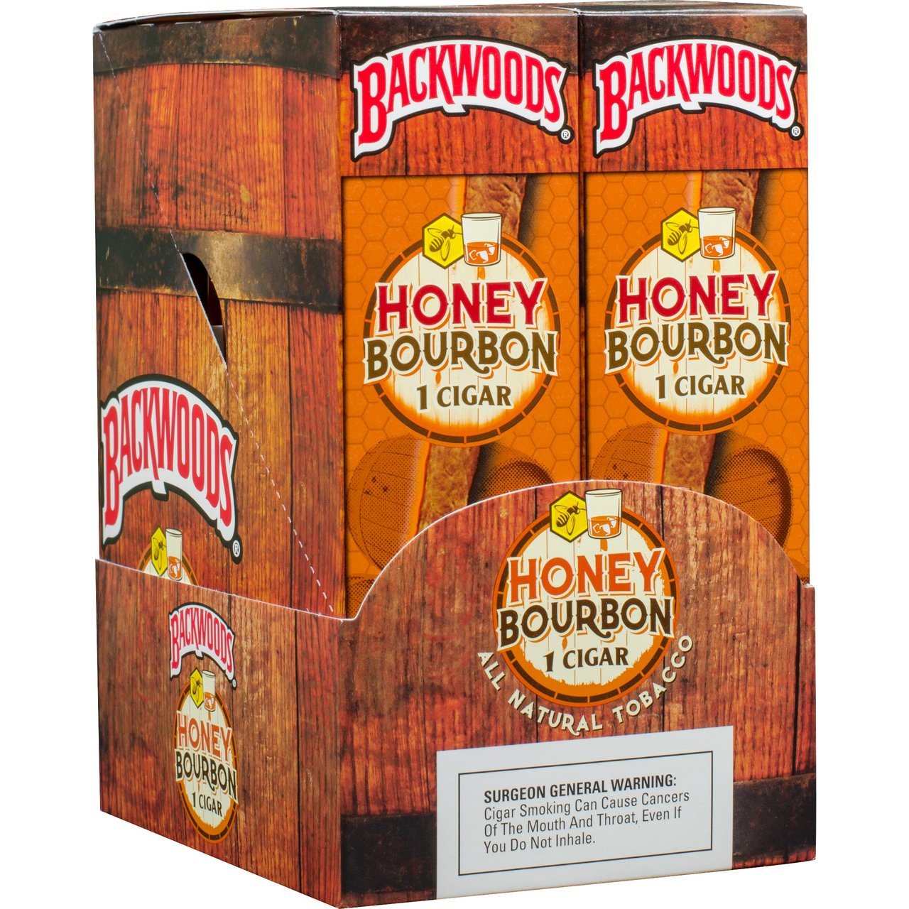 Backwoods Honey Bourbon Cigars, 24 Count Upright - Image 1