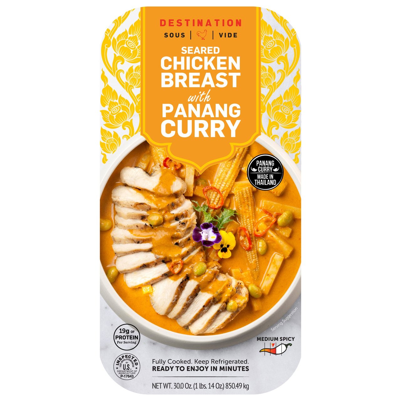 Cuisine Solutions Thai Panang Curry Chicken 32 oz - Image 1
