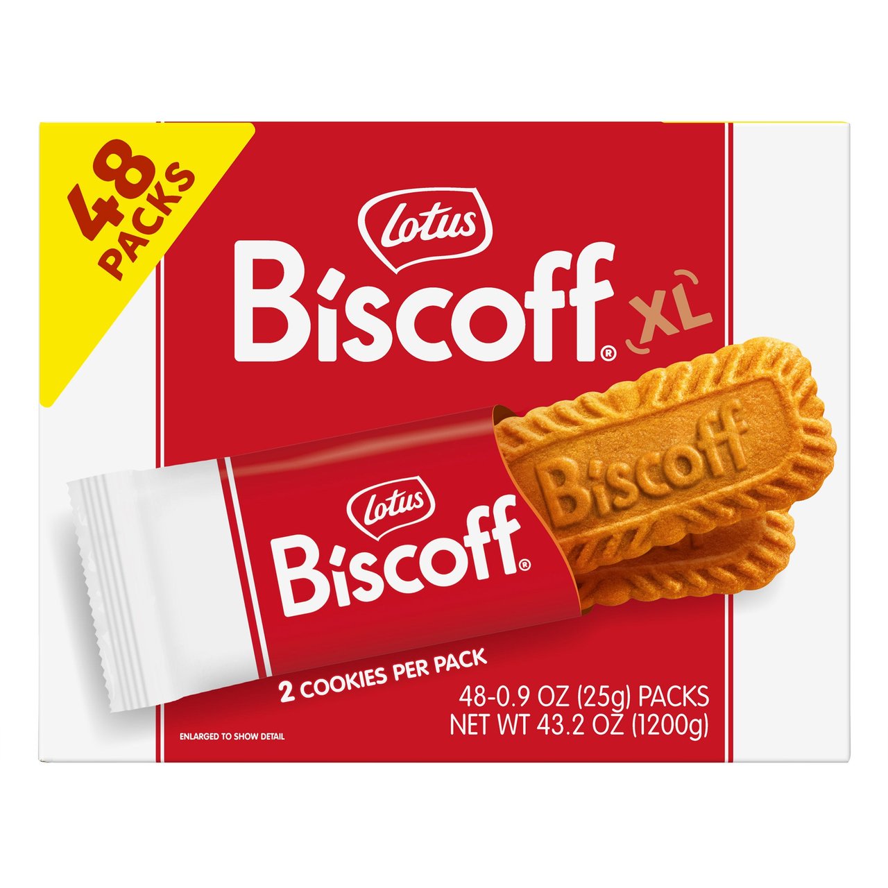 Lotus Biscoff XL Cookies, 48-Count / 0.9 oz Each - Image 1